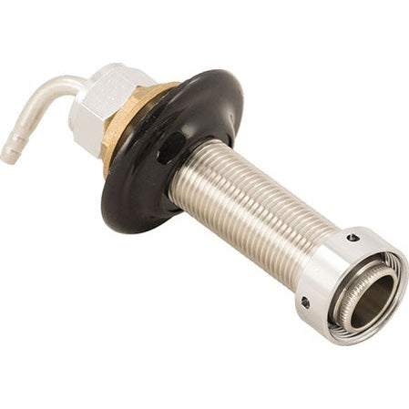 Intertap Faucet Shank - 4 in. Stainless Steel w/ nut and nipple