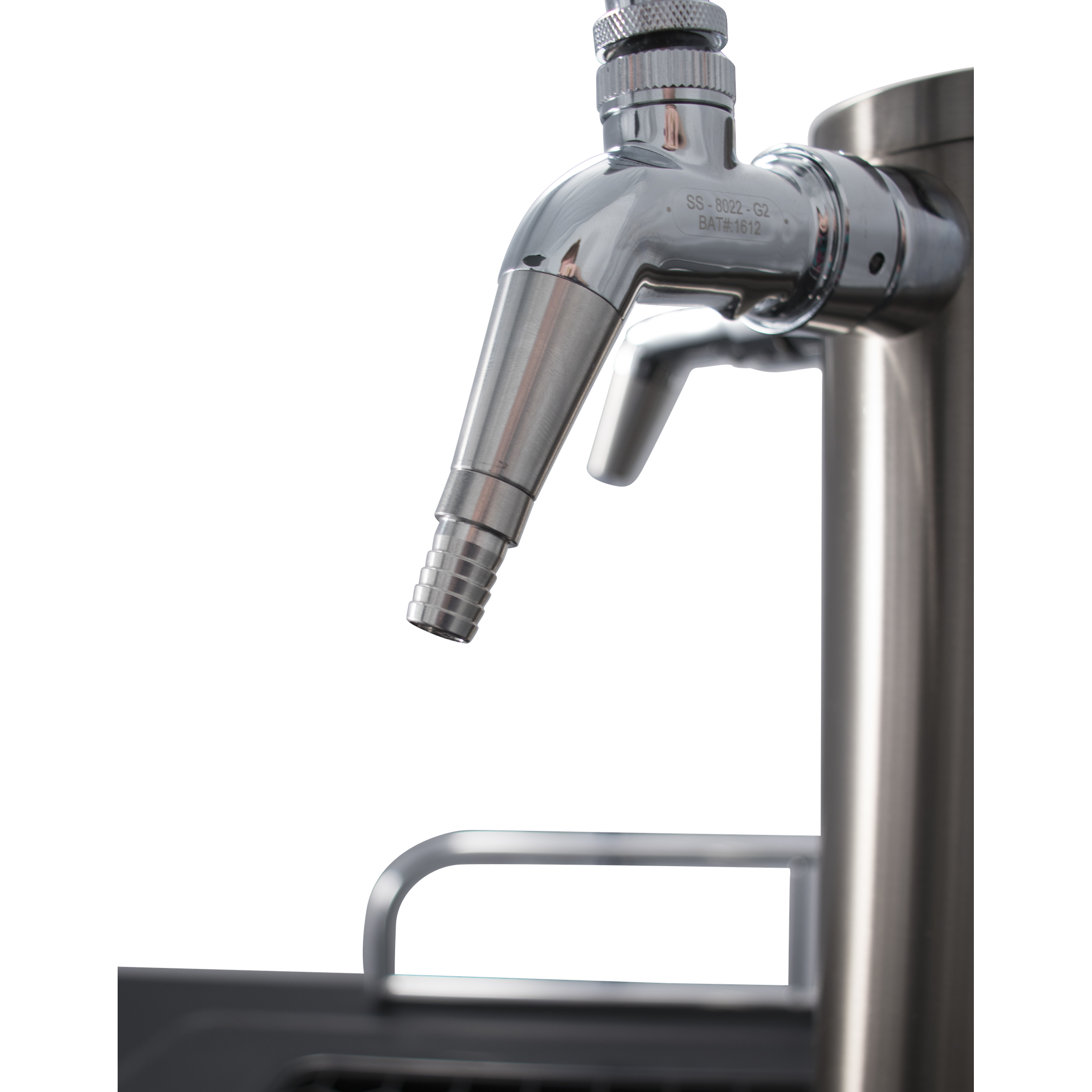 Stainless Steel Slip-In Growler Filler for Intertap/NukaTap Faucets