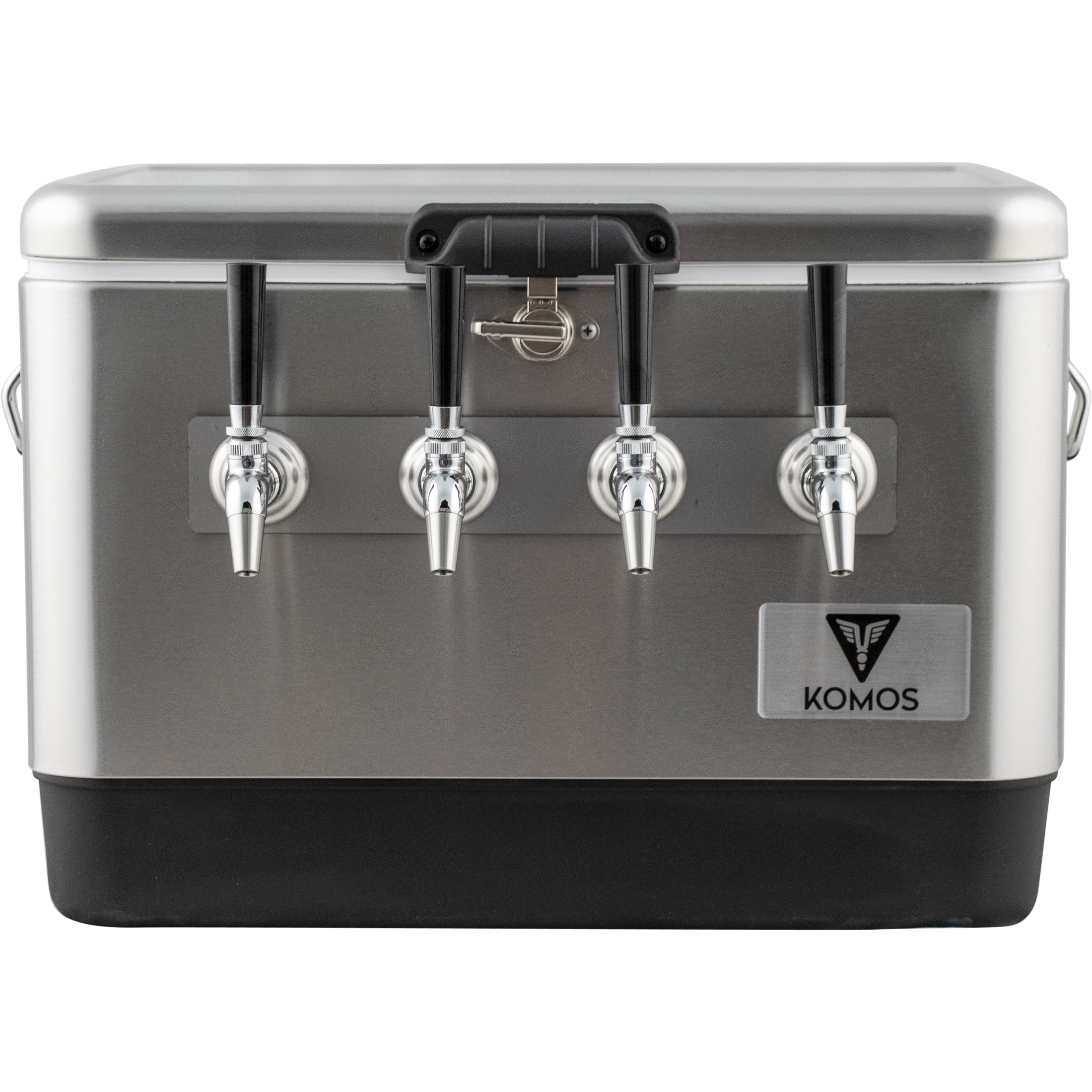 KOMOS Stainless 4 Tap Jockey Box - Rear Entry