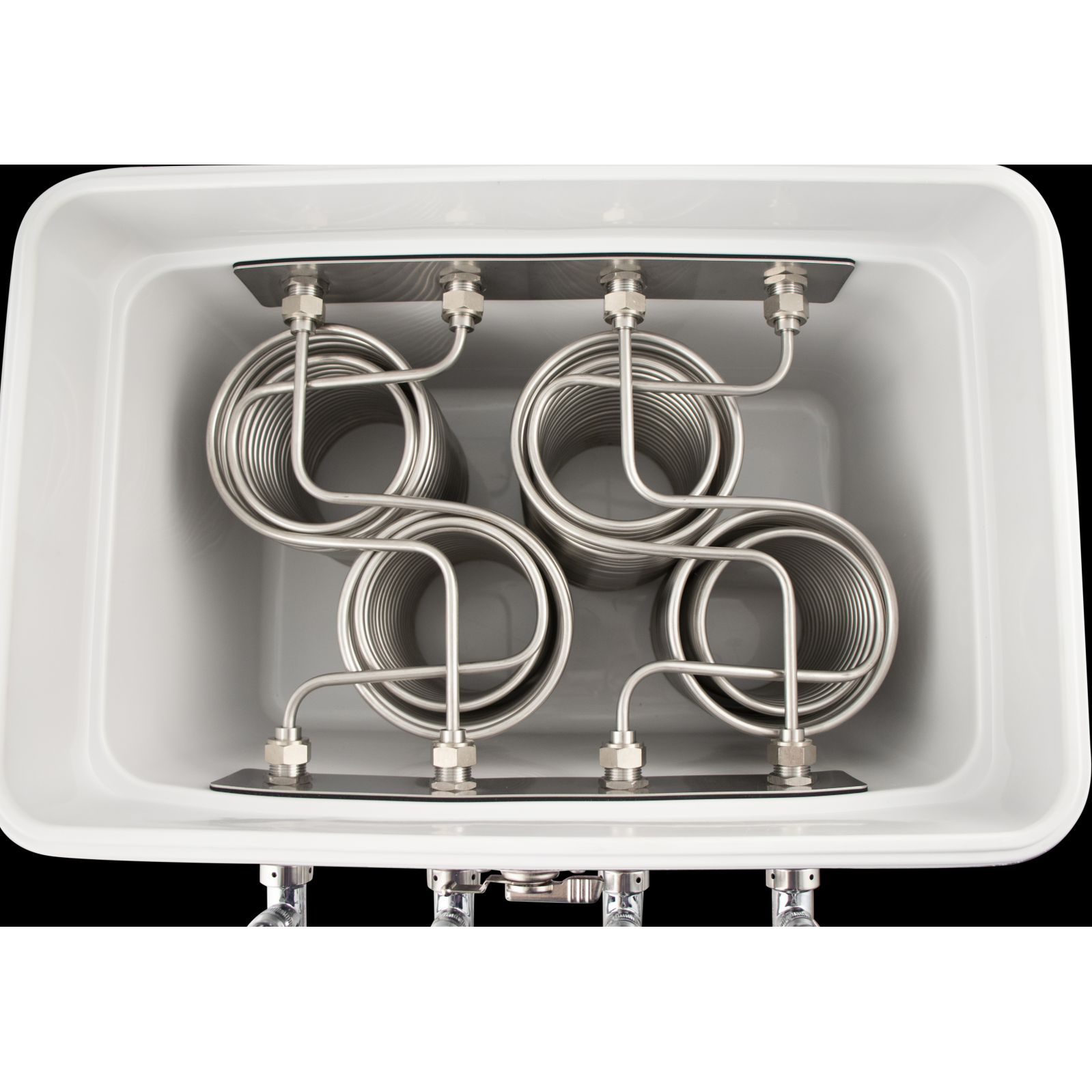 KOMOS Stainless 4 Tap Jockey Box - Rear Entry