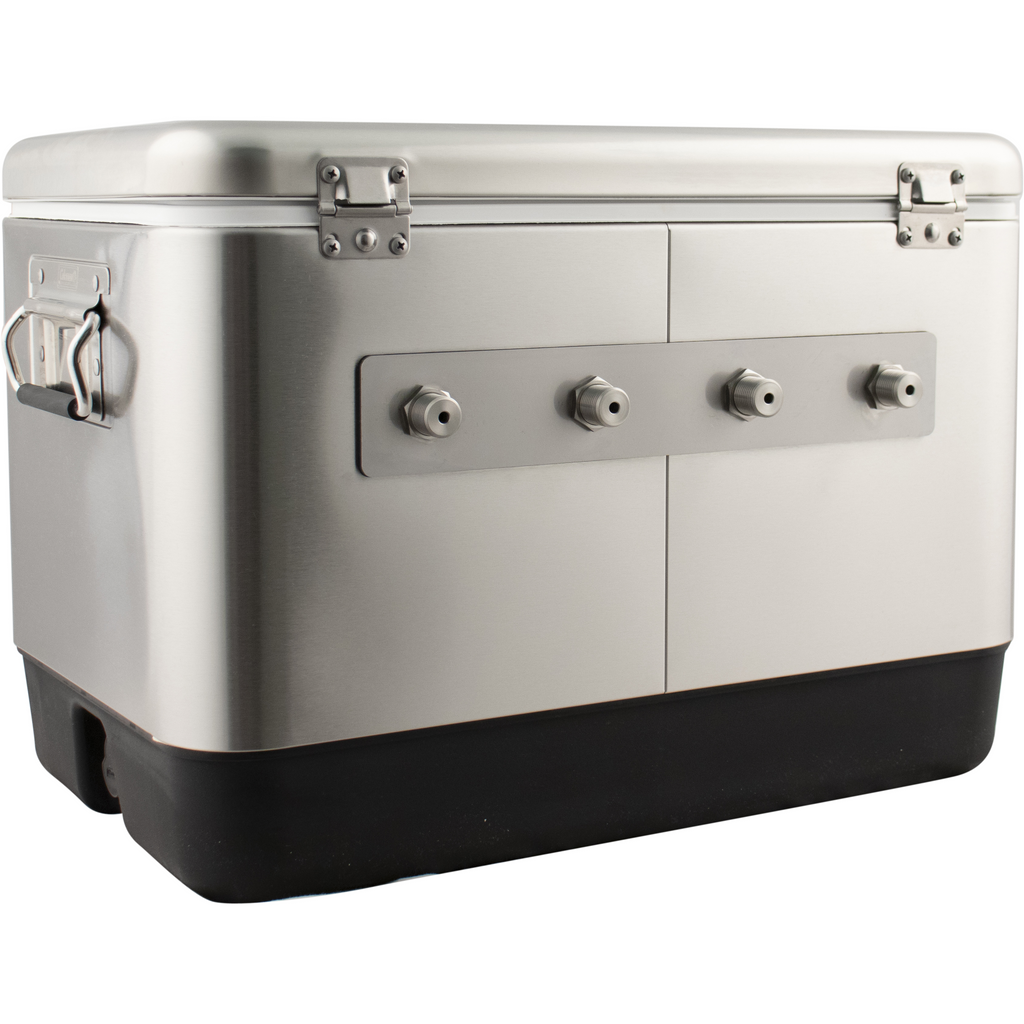 KOMOS Stainless 4 Tap Jockey Box - Rear Entry