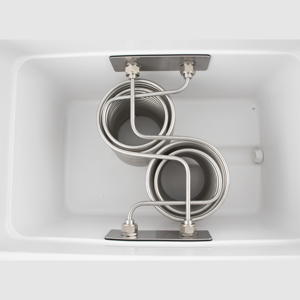 KOMOS Stainless 2 Tap Jockey Box - Rear Entry