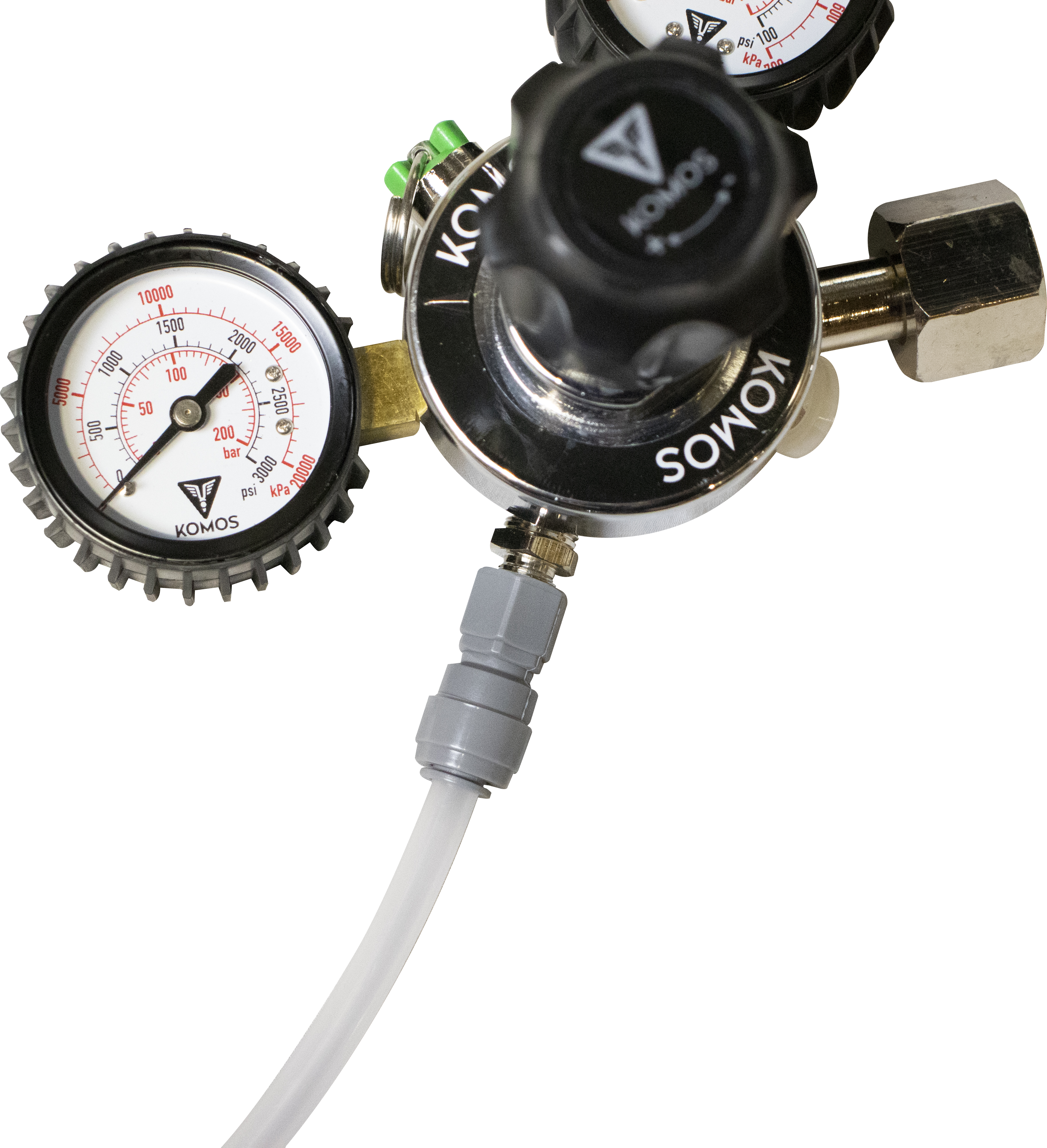 KOMOS Premium Dual Gauge CO2 Regulator - 60 psi
