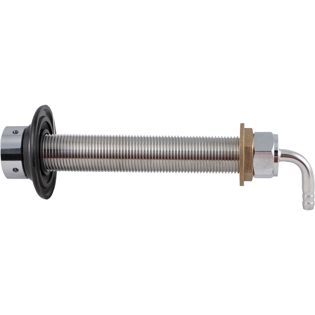 Intertap Faucet Shank - 6 in. Stainless Steel w/ nut and nipple