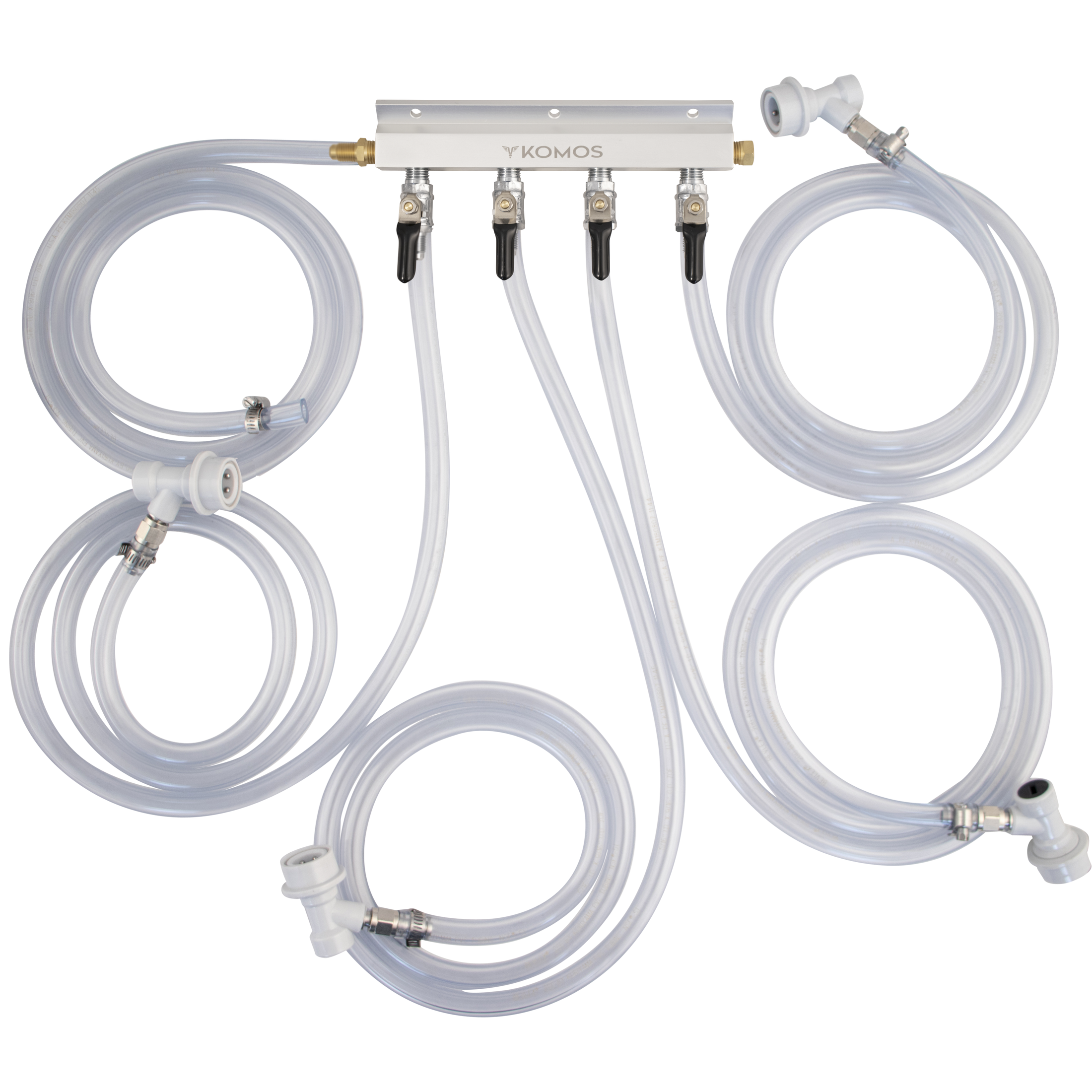 Komos Jockey Box Connection Kit - 4 Tap Ball Lock