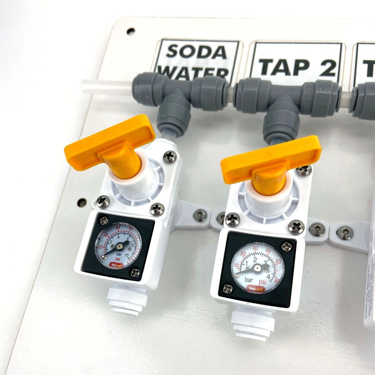 4 Output Gas Board for Duotight In-Line Plastic Regulator
