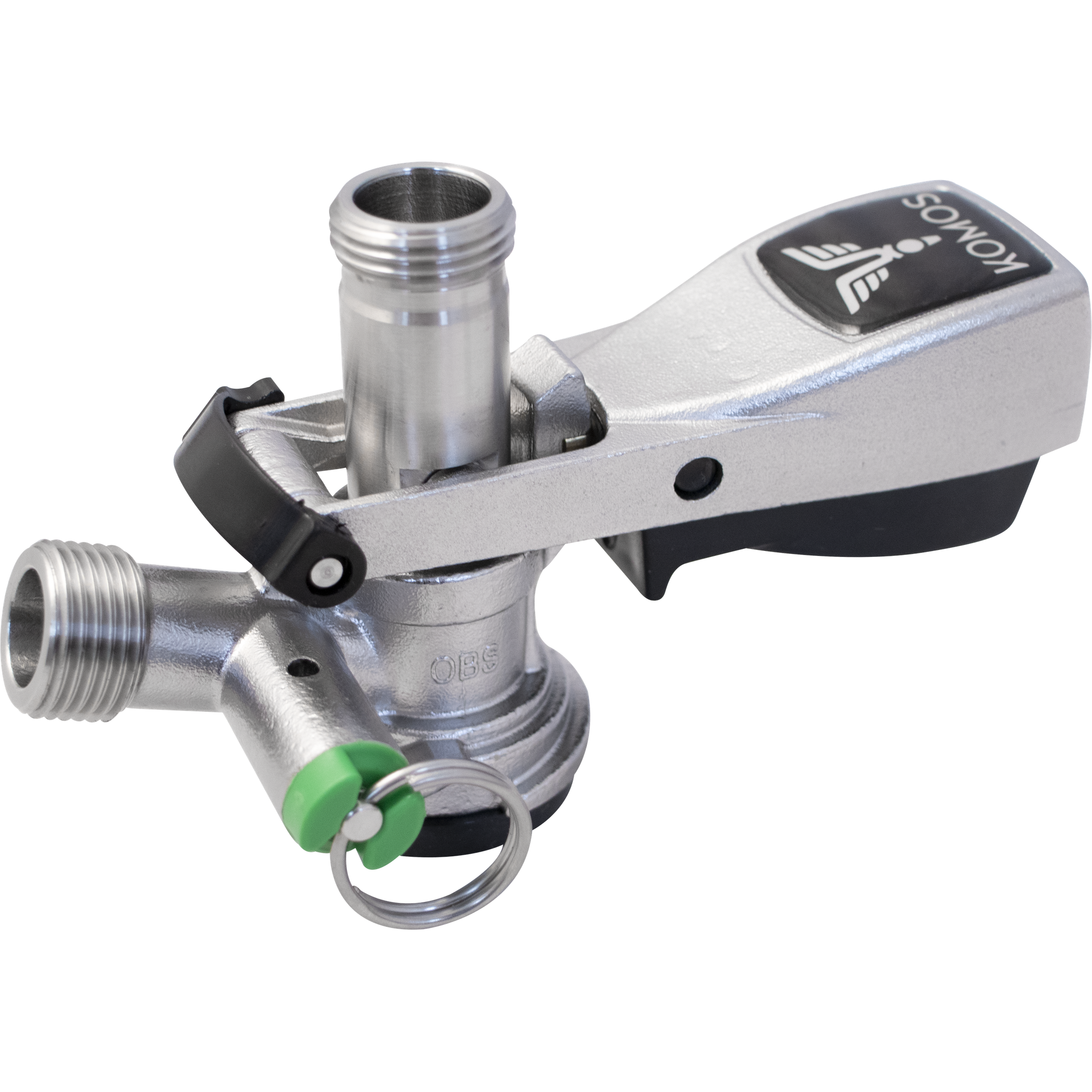 KOMOS Keg Coupler - D-Style Sanke Coupler with PRV (Stainless)