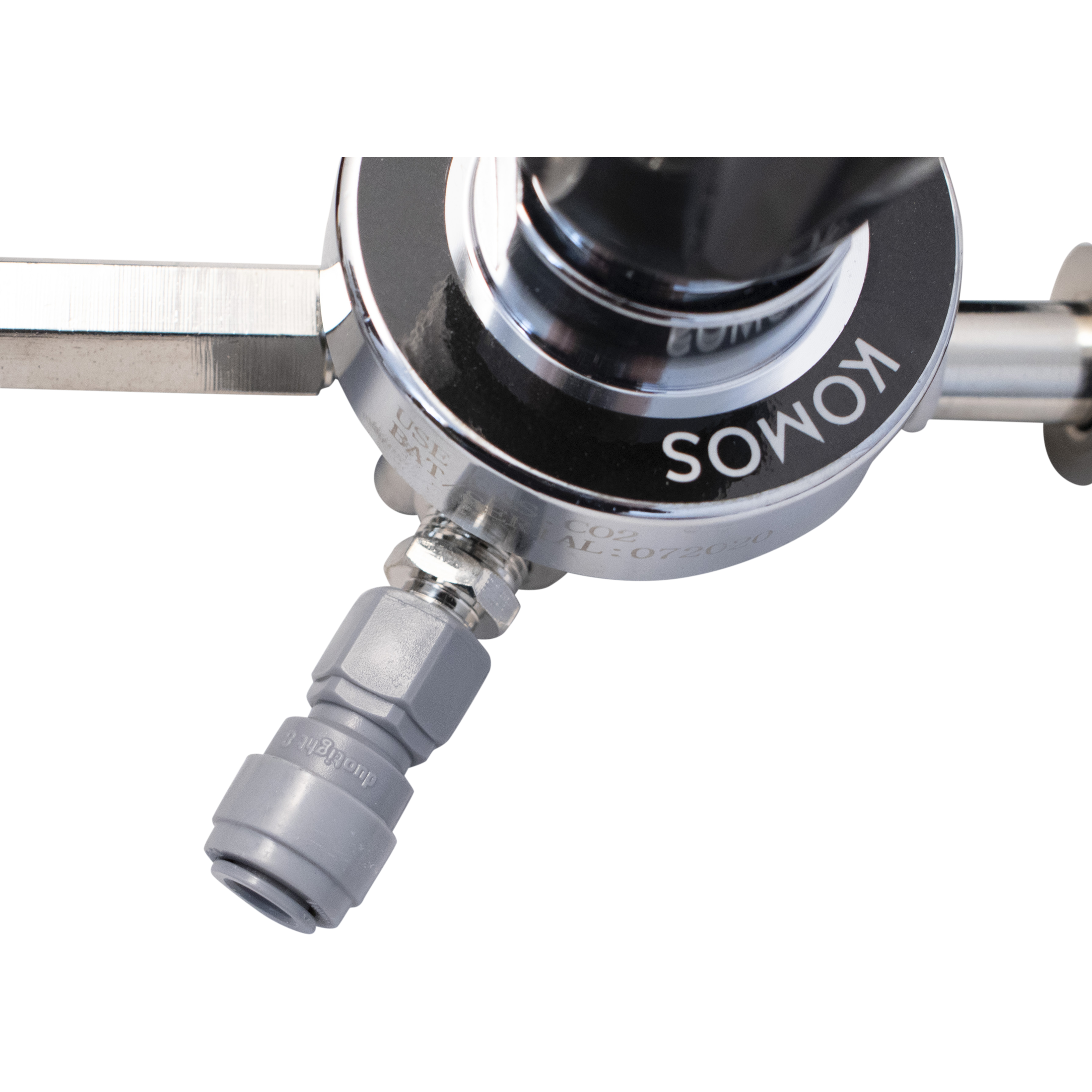 KOMOS Premium Dual Body CO2 Regulator - Three Gauge