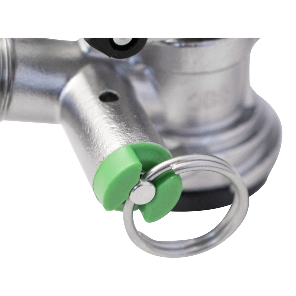 KOMOS Keg Coupler - D-Style Sanke Coupler with PRV (Stainless)