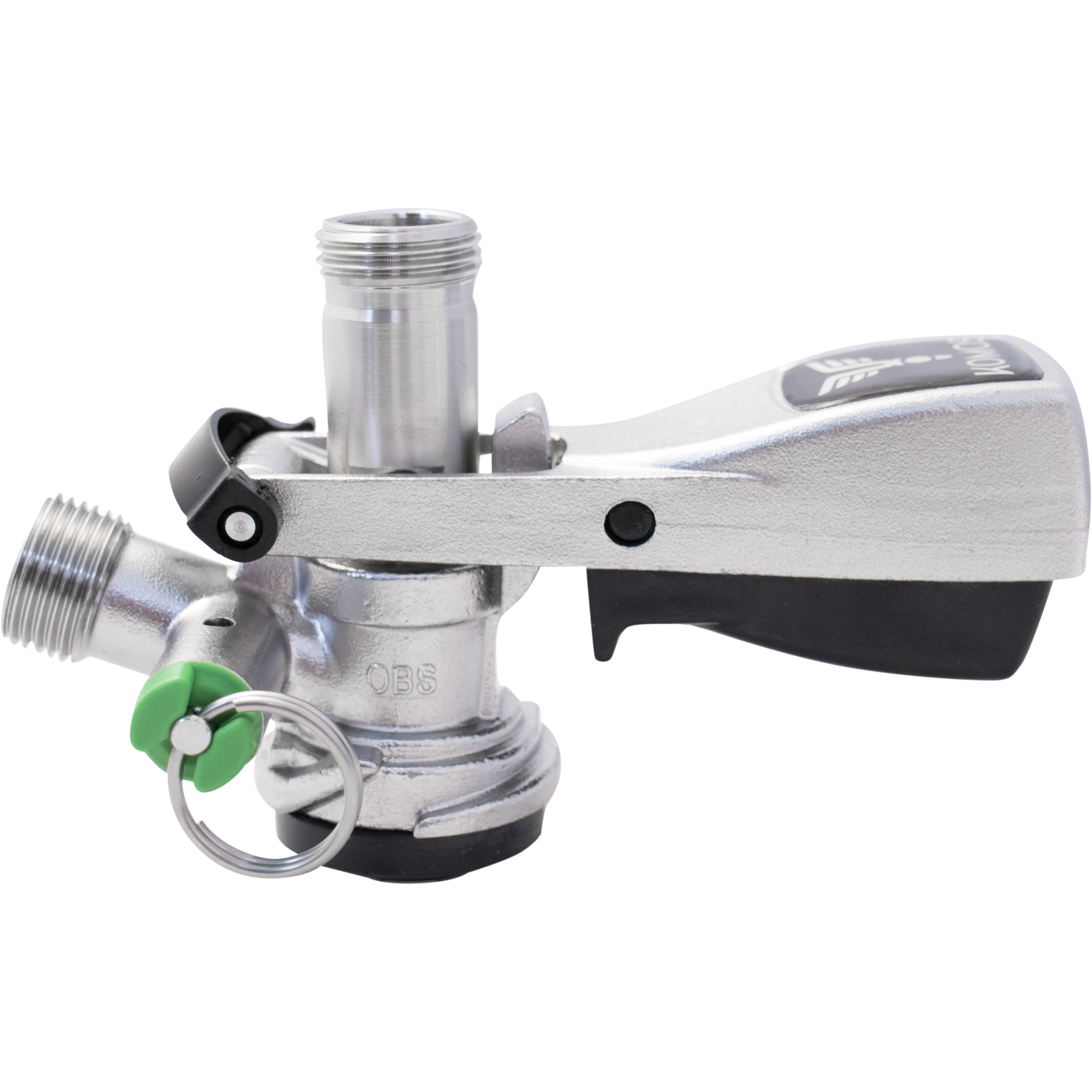 KOMOS Keg Coupler - D-Style Sanke Coupler with PRV (Stainless)
