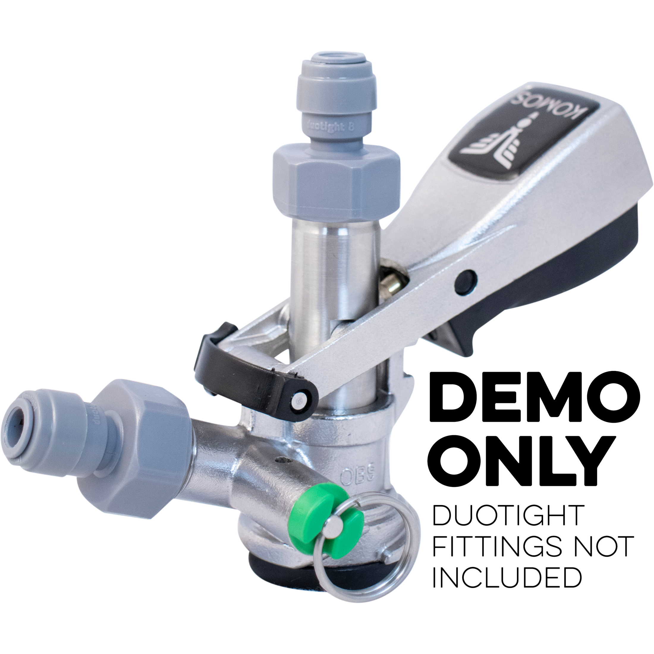 KOMOS Keg Coupler - D-Style Sanke Coupler with PRV (Stainless)