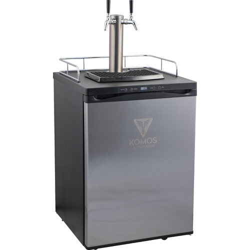 Komos V2 Kegerator with Stainless Tower and NukaTap Faucets - PLACEHOLDER