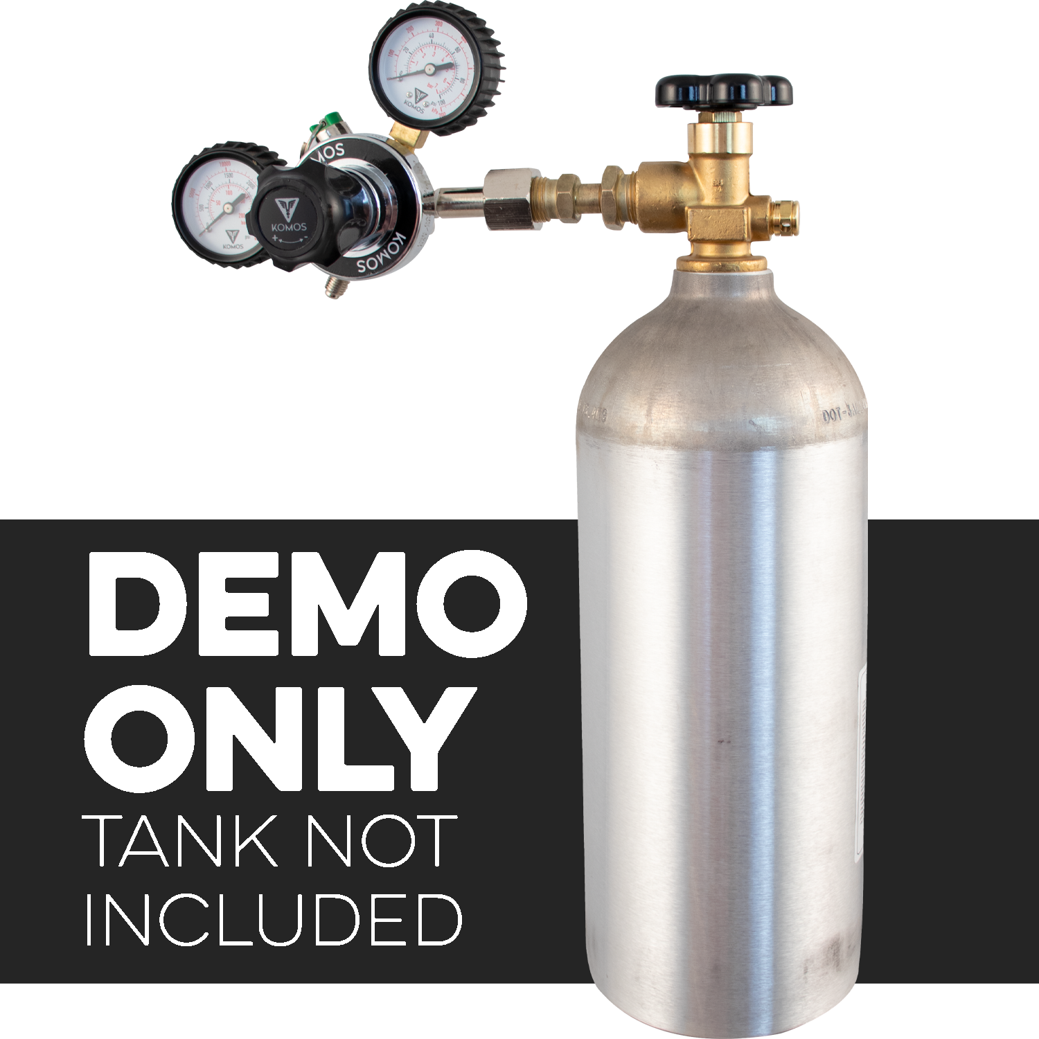 KOMOS Regulator Adapter - CO2 to Nitrogen/Argon