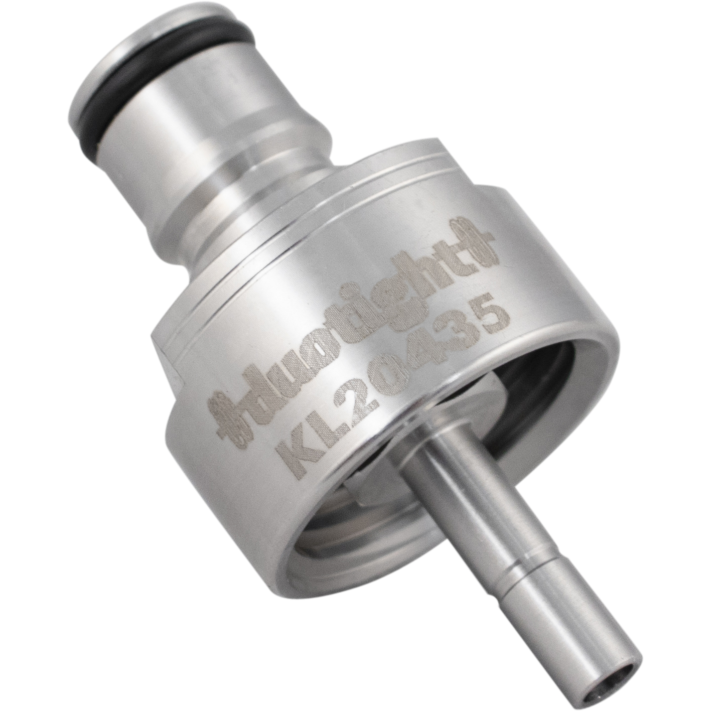 Carbonation & Line Cleaning Cap - Stainless - Ball Lock Quick Disconnect (QD) (Bev/Gas Compatible) - Duotight Compatible