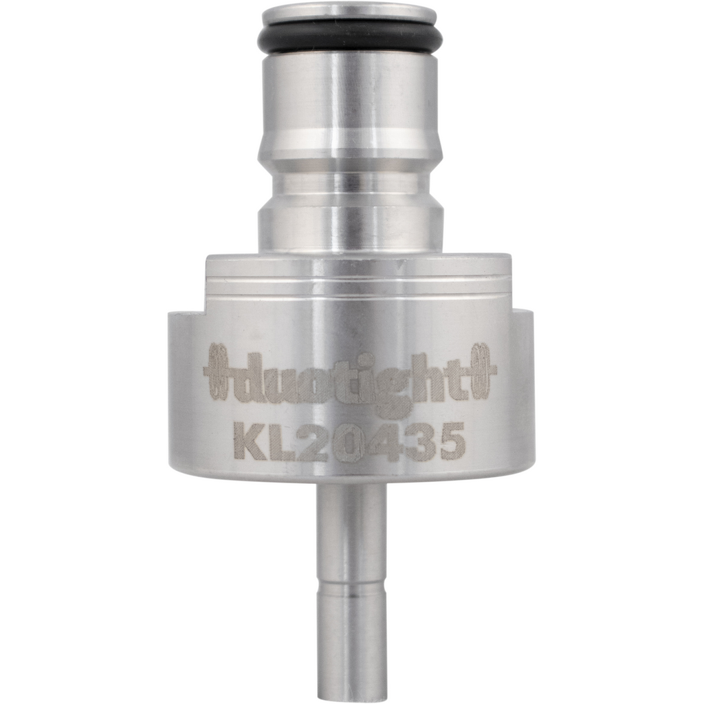 Carbonation & Line Cleaning Cap - Stainless - Ball Lock Quick Disconnect (QD) (Bev/Gas Compatible) - Duotight Compatible