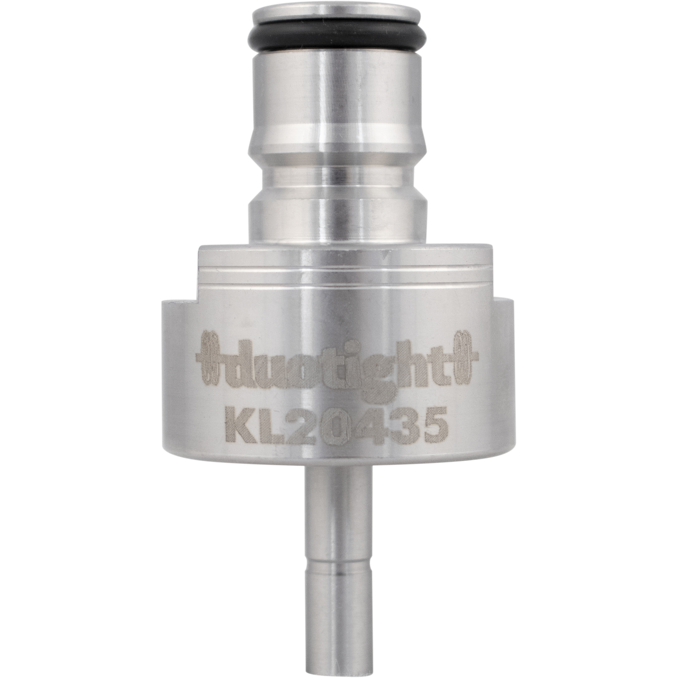 Carbonation & Line Cleaning Cap - Stainless - Ball Lock Quick Disconnect (QD) (Bev/Gas Compatible) - Duotight Compatible