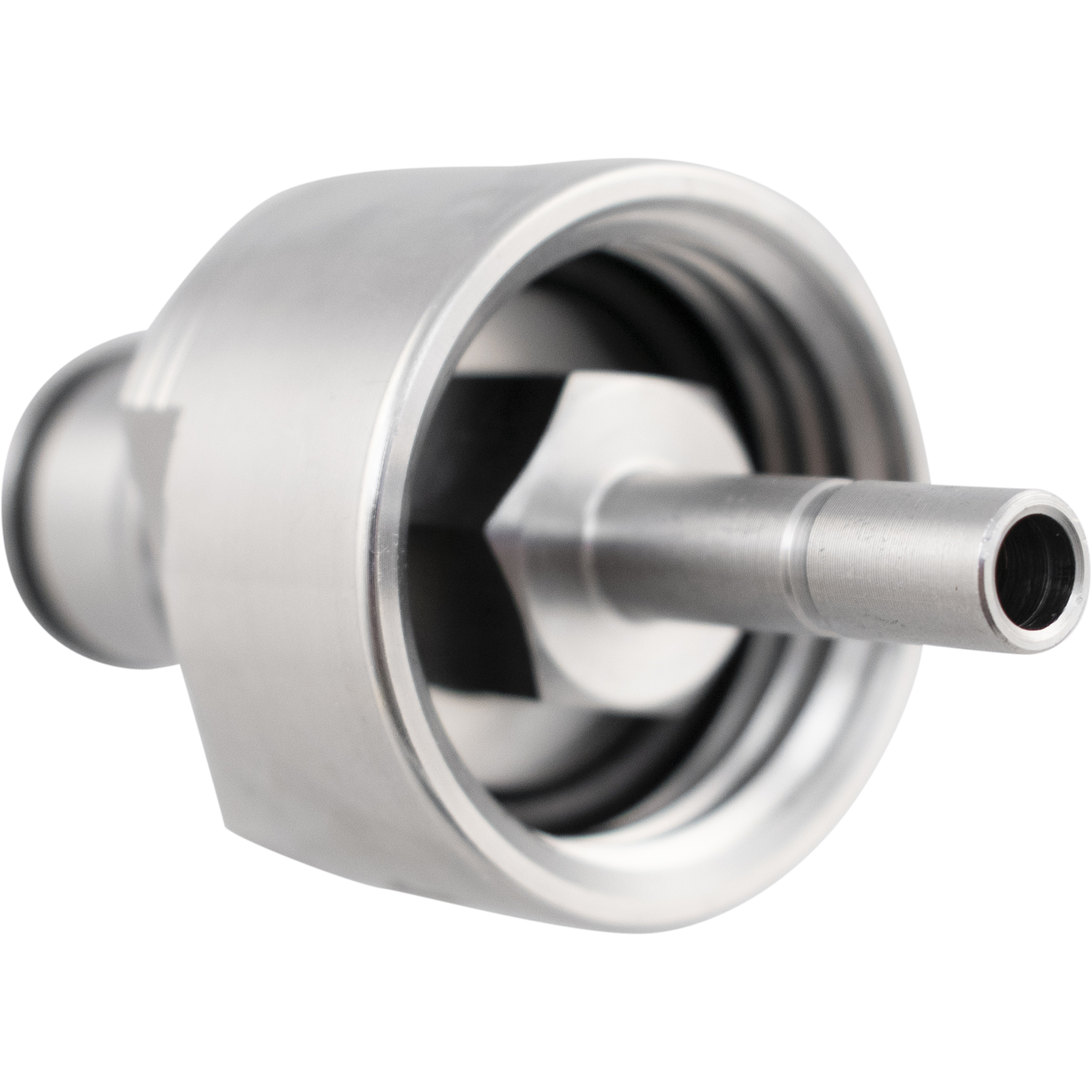 Carbonation & Line Cleaning Cap - Stainless - Ball Lock Quick Disconnect (QD) (Bev/Gas Compatible) - Duotight Compatible