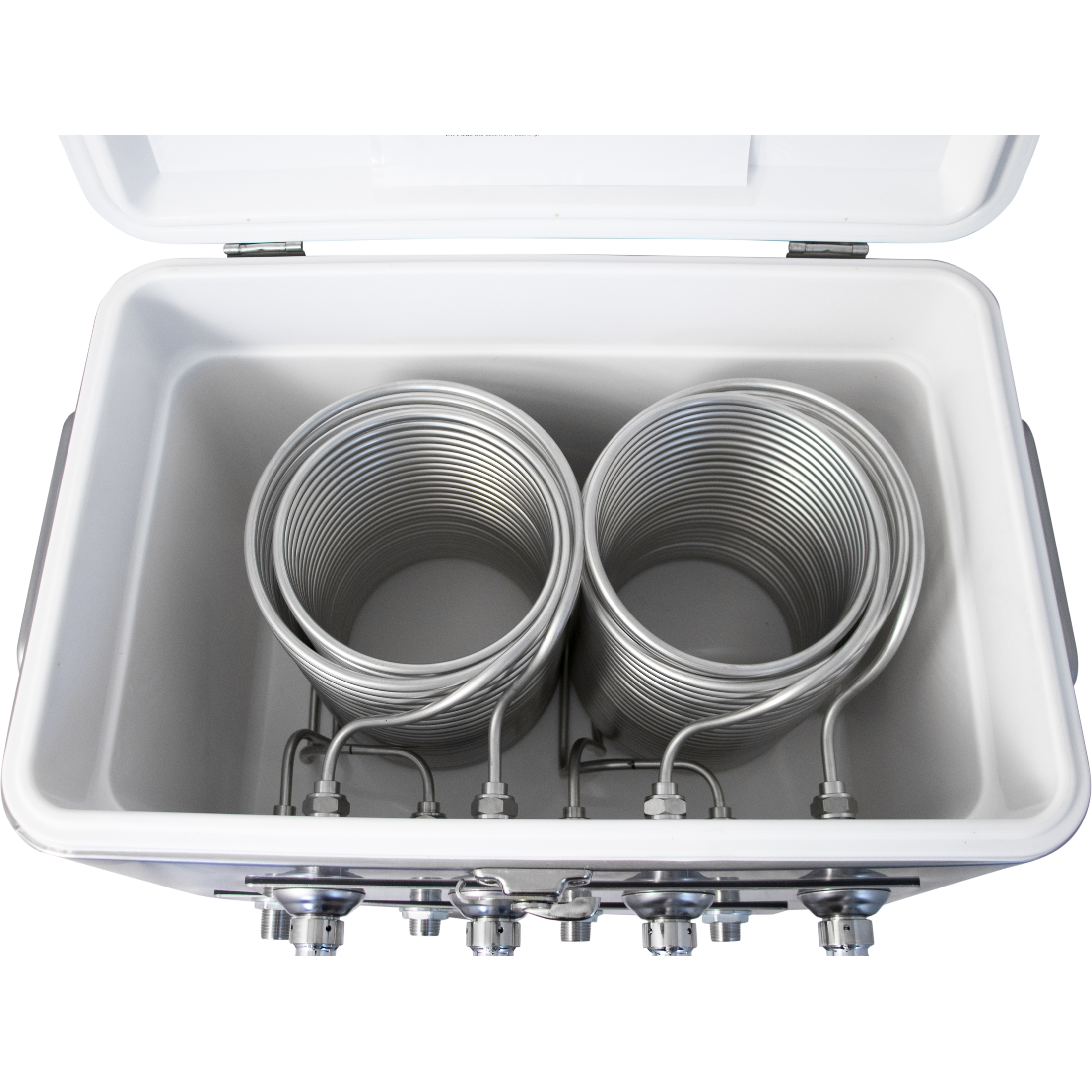 KOMOS Stainless 4 Tap Jockey Box - Front Entry