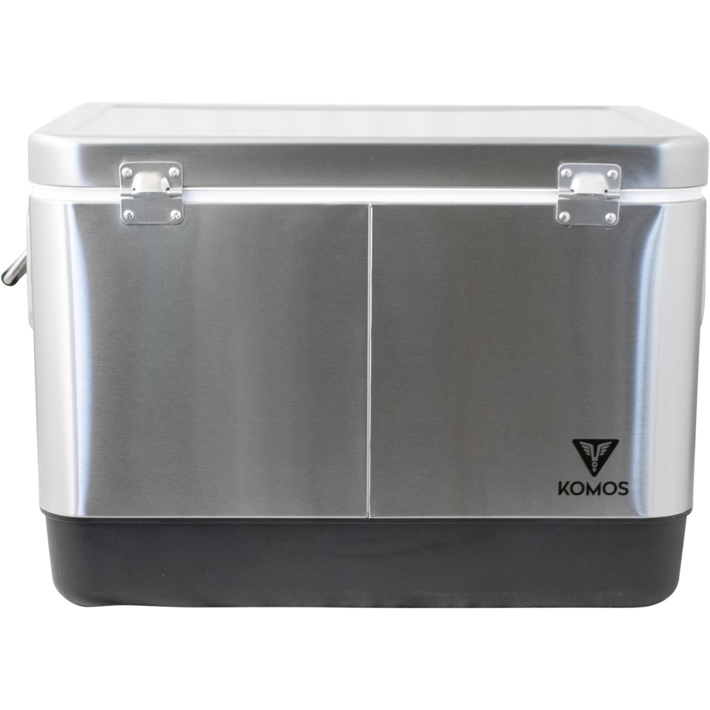 KOMOS Stainless 4 Tap Jockey Box - Front Entry