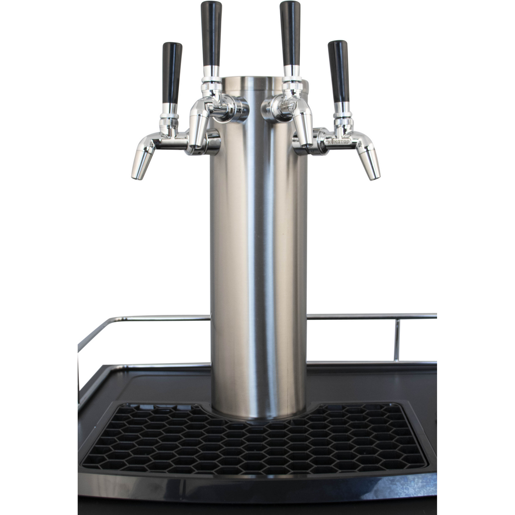 Komos Double-Wide Kegerator with Two Stainless Towers and NukaTap Faucets - PLACEHOLDER