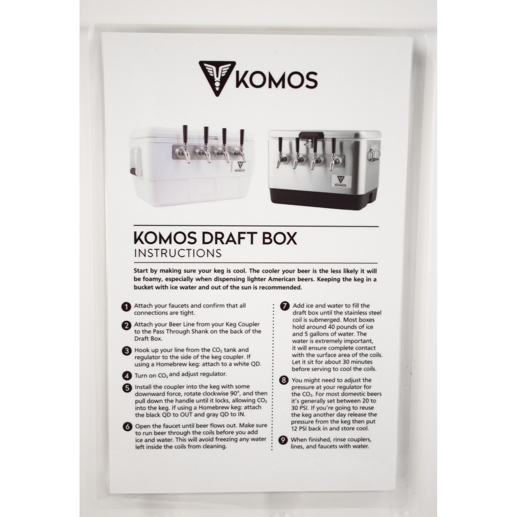 KOMOS Rubicon 4 Tap Jockey Box - Rear Entry