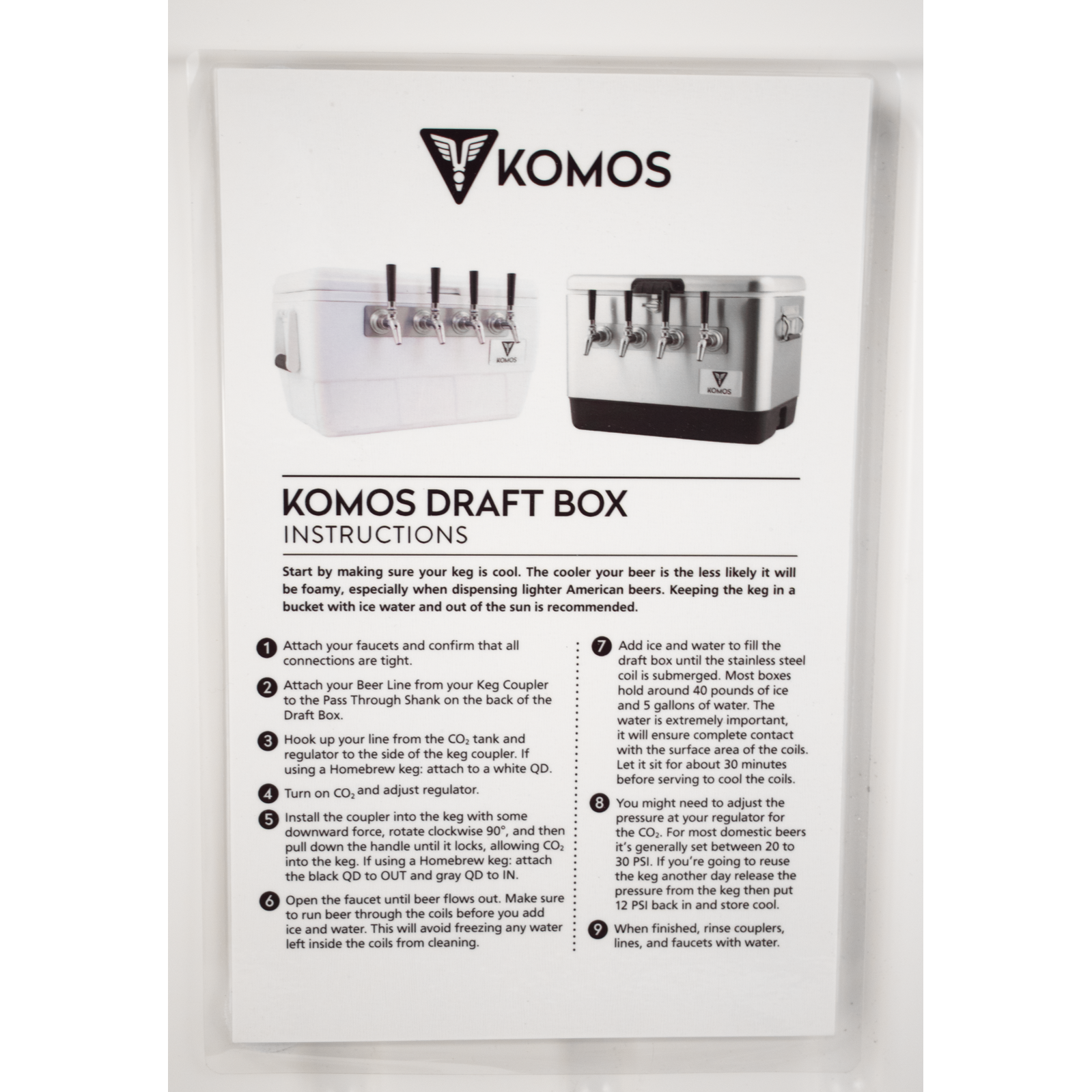 KOMOS Rubicon 2 Tap Jockey Box - Front Entry