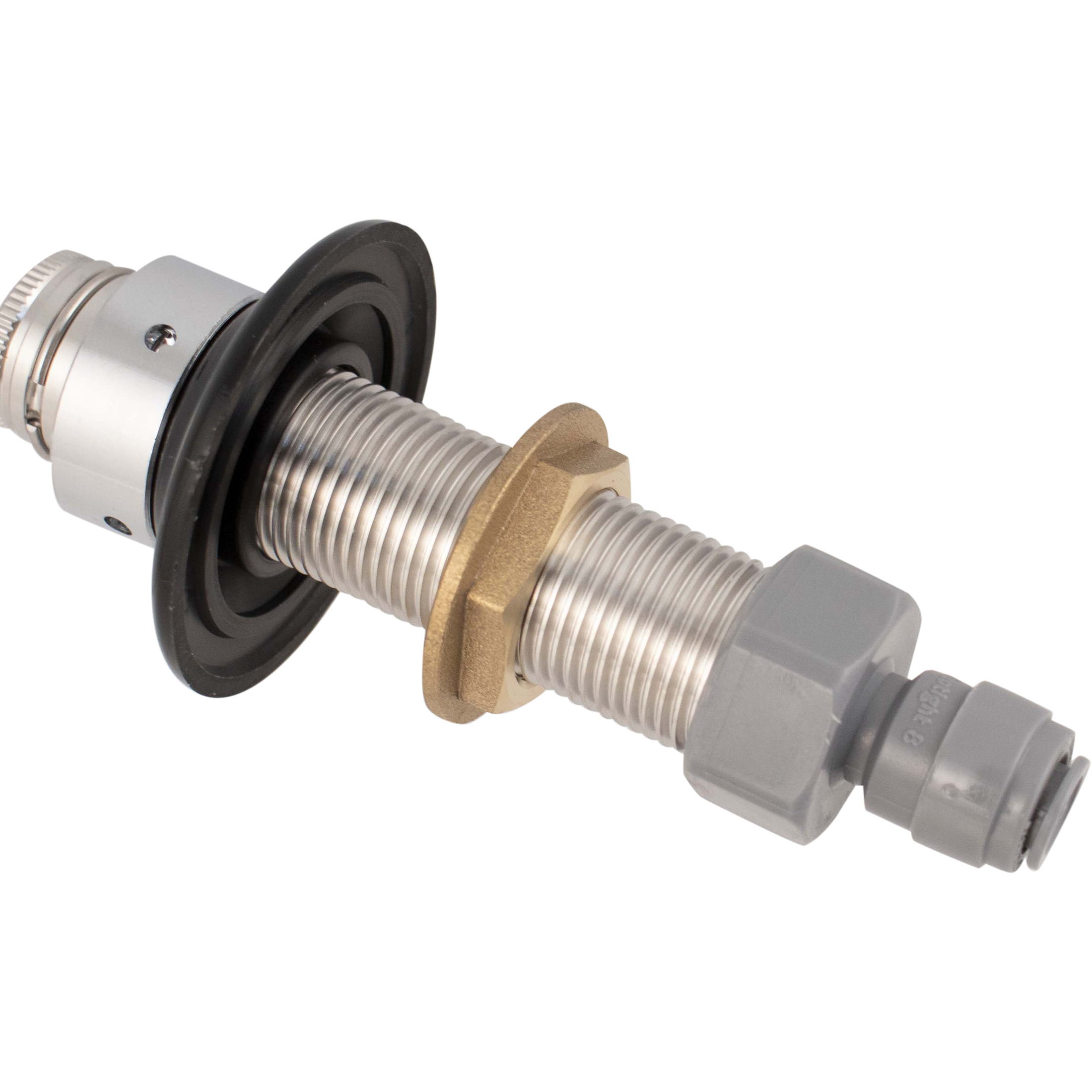 NukaTap Faucet Shank - 4 in. Stainless Steel w/ Duotight (8mm (5/16) x 5/8 in. Female