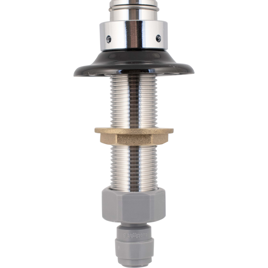 NukaTap Faucet Shank - 4 in. Stainless Steel w/ Duotight (8mm (5/16) x 5/8 in. Female