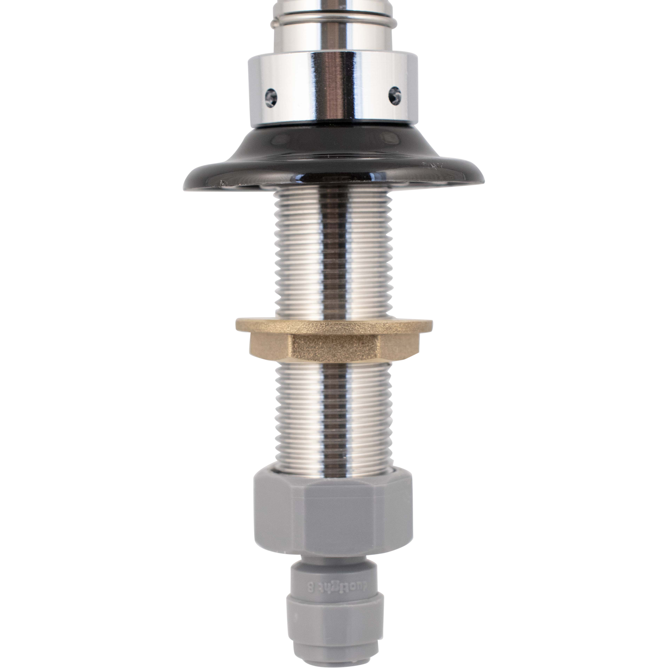 NukaTap Faucet Shank - 4 in. Stainless Steel w/ Duotight (8mm (5/16) x 5/8 in. Female