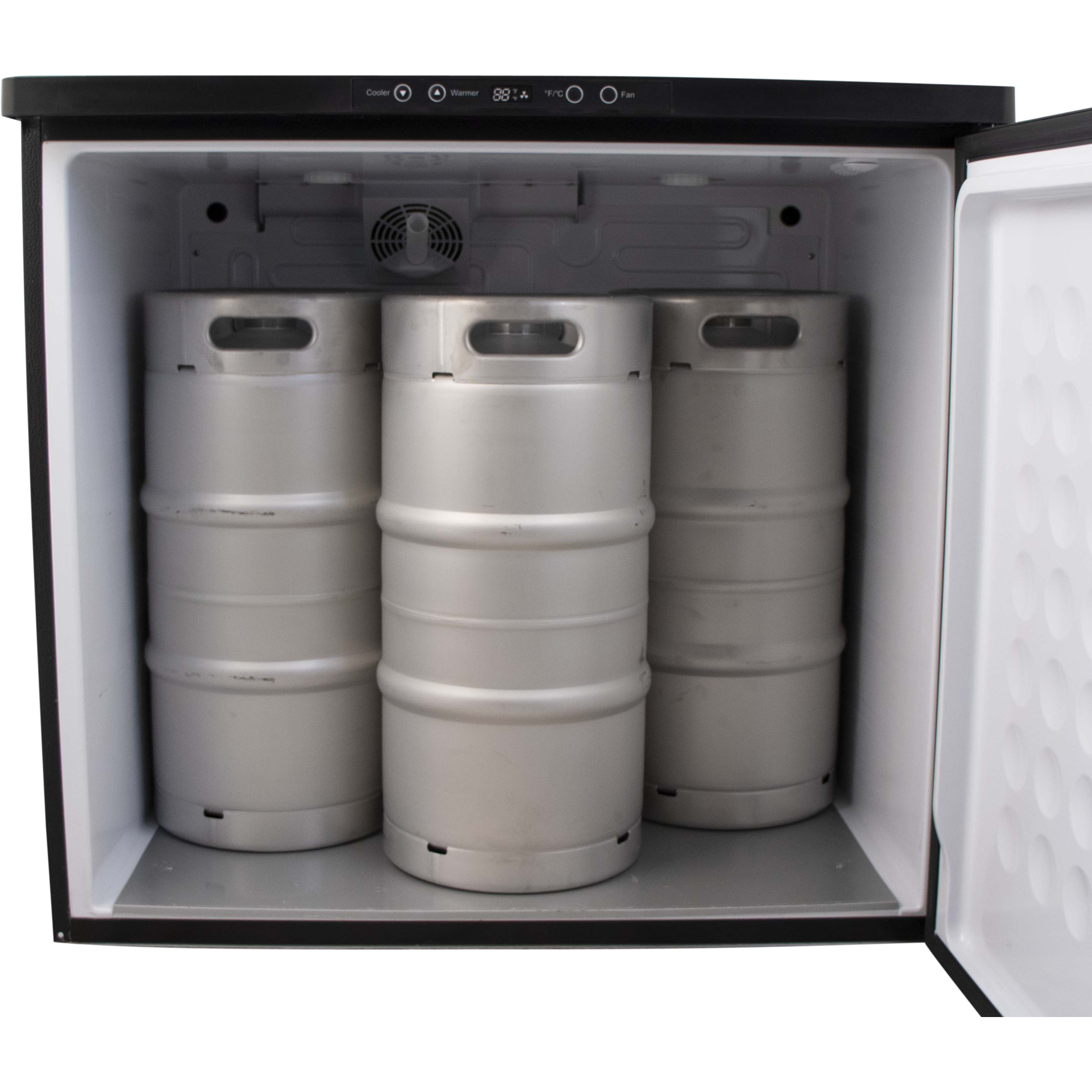 Komos Double-Wide Kegerator with Two Stainless Towers and NukaTap Faucets - PLACEHOLDER