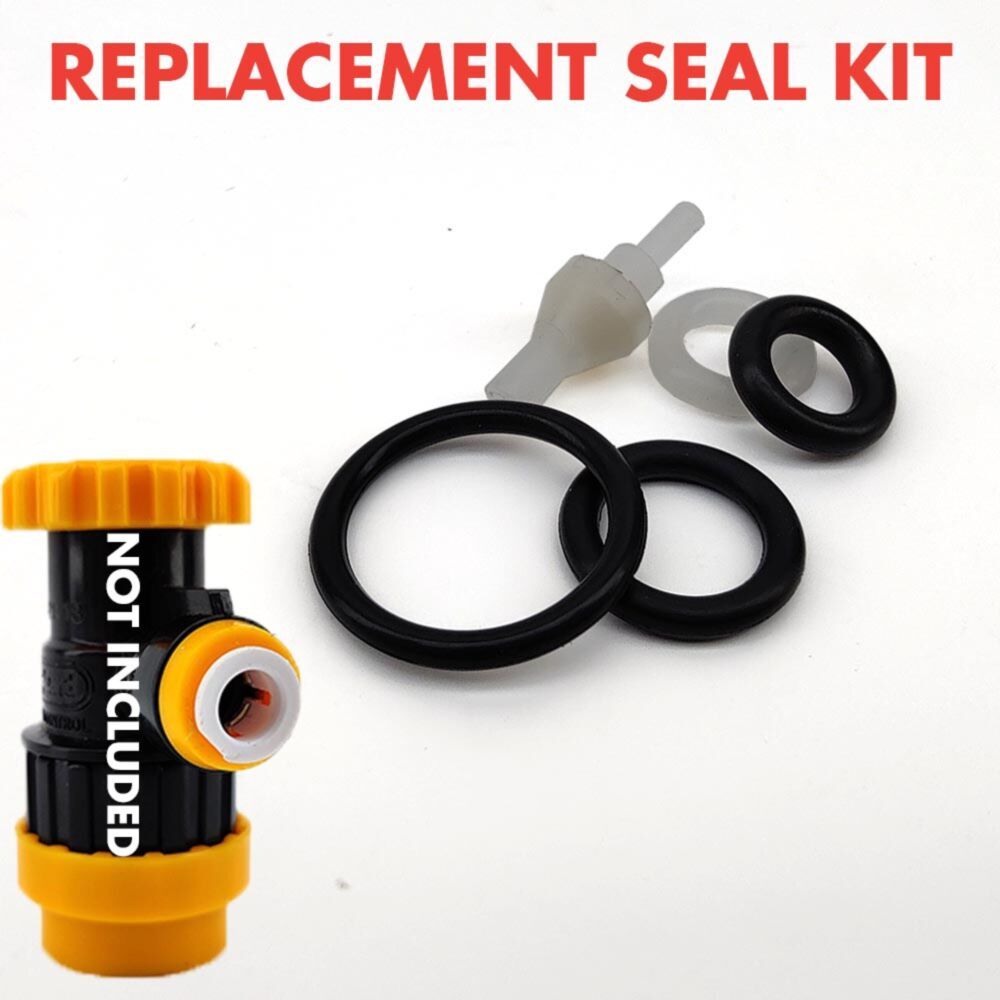 Replacement Seal Kit for Duotight Flow Control Ball Lock Bev Out (Black) - 8mm (5/16)