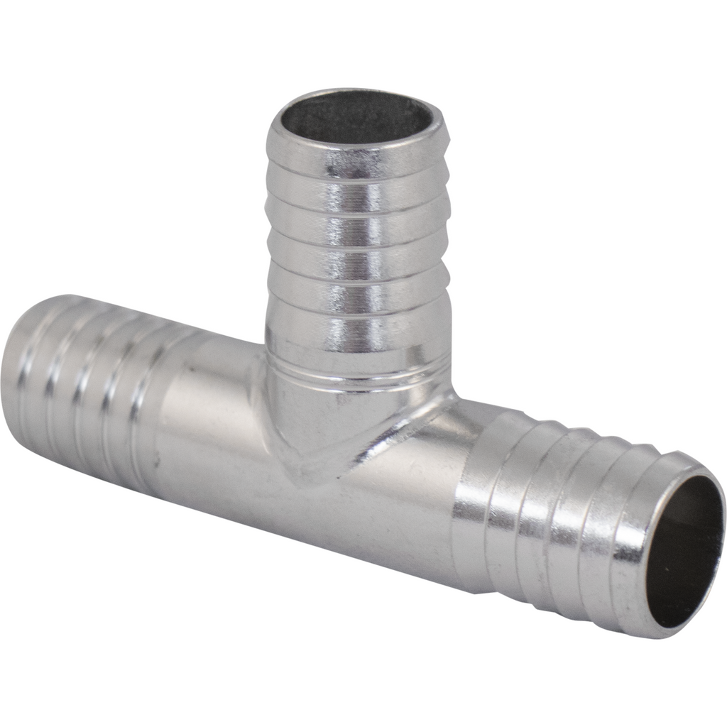 Komos - Stainless Tee - 13 mm (1/2 in.) Barb