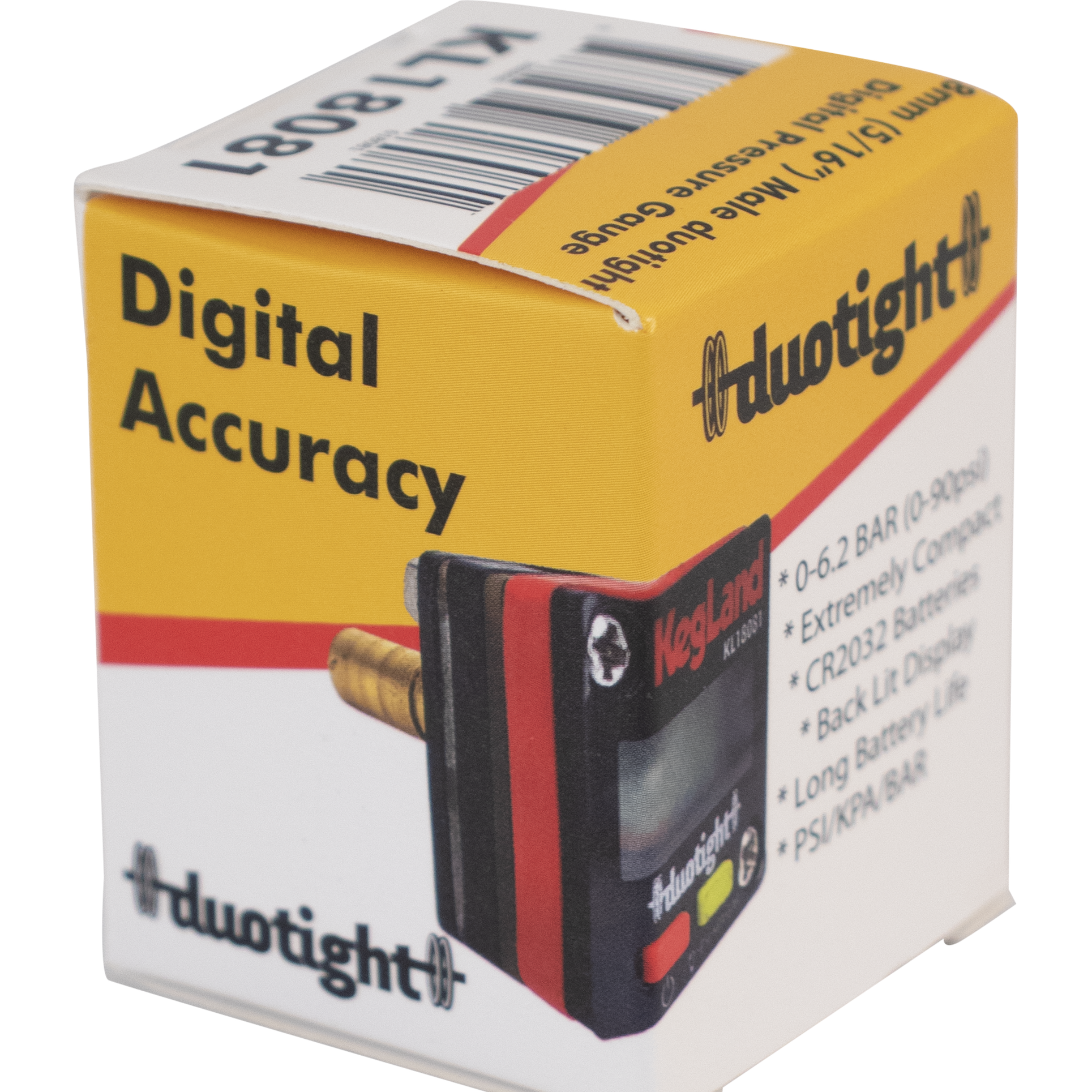 Duotight - 8mm (5/16) - Digital Mini Pressure Gauge - 0-90 psi