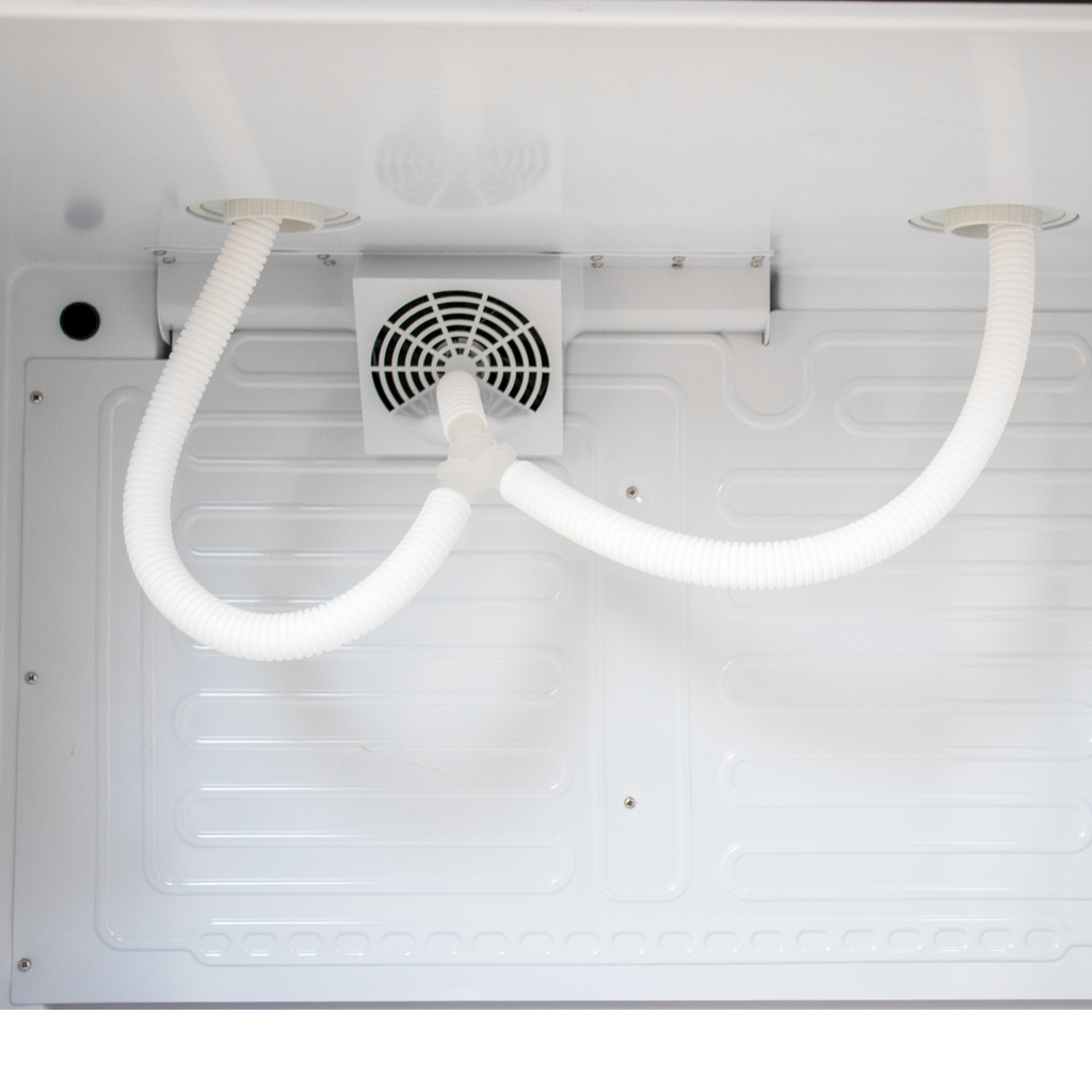 Komos Double-Wide Kegerator with Stainless Double T Bar Tower - 8 Tap