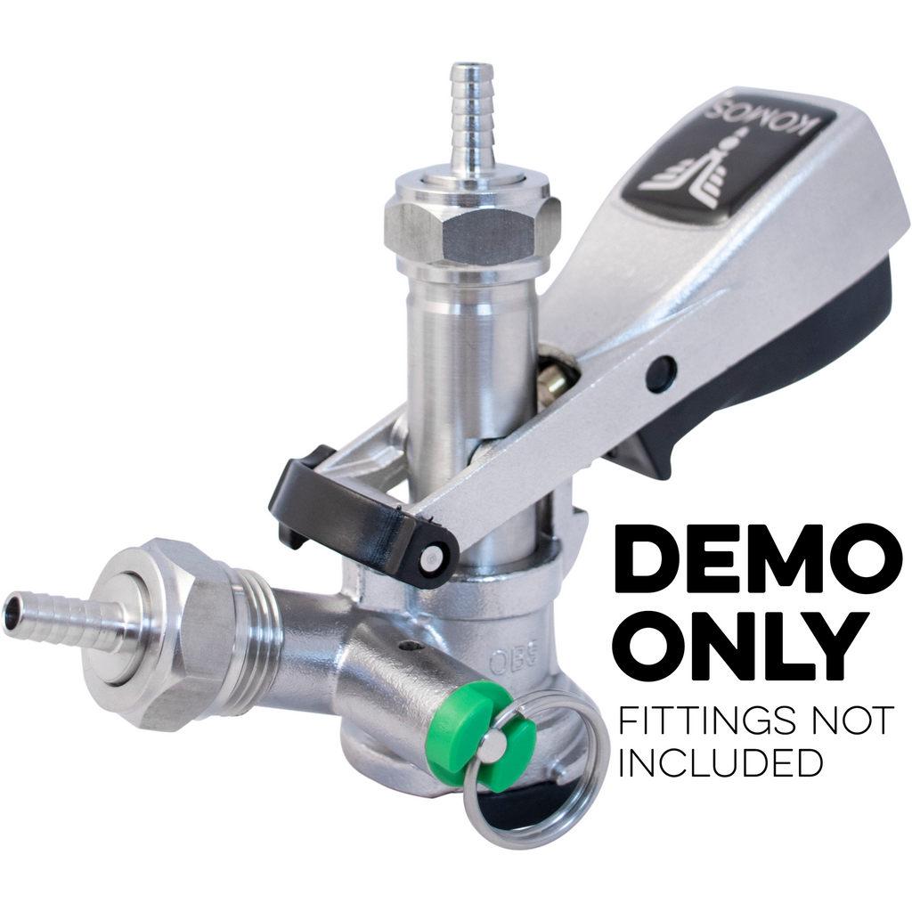 KOMOS Keg Coupler - S-Style Sanke Coupler with PRV (Stainless)
