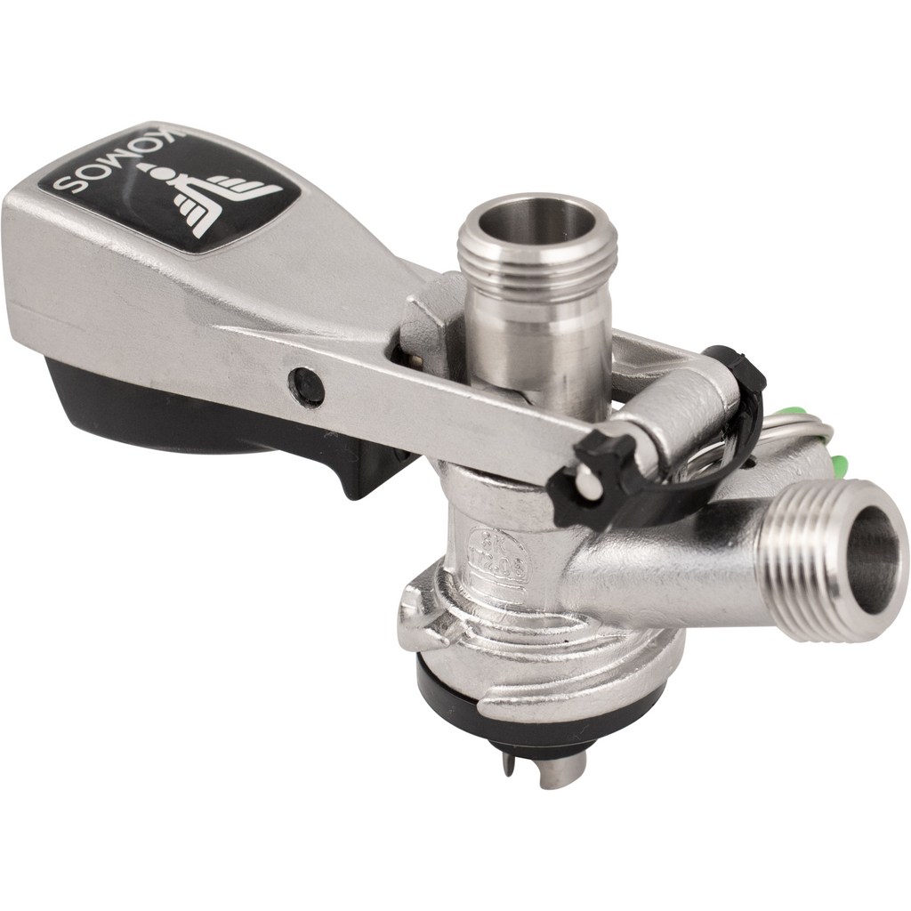 KOMOS® Stainless Steel S-Style Keg Coupler with Ball Lock Quick Discon ...