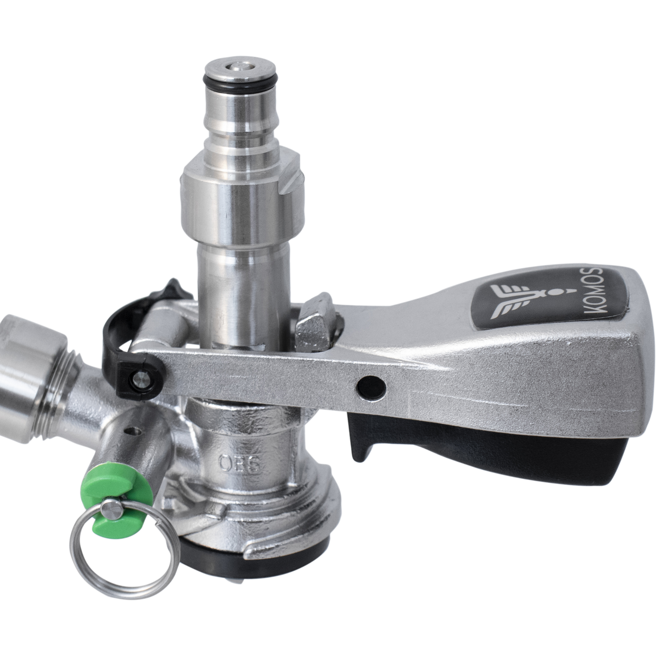 KOMOS Keg Coupler - S Style Sanke Coupler with PRV (Stainless) w/ Ball Lock Quick Disconnect (QD) Adapters