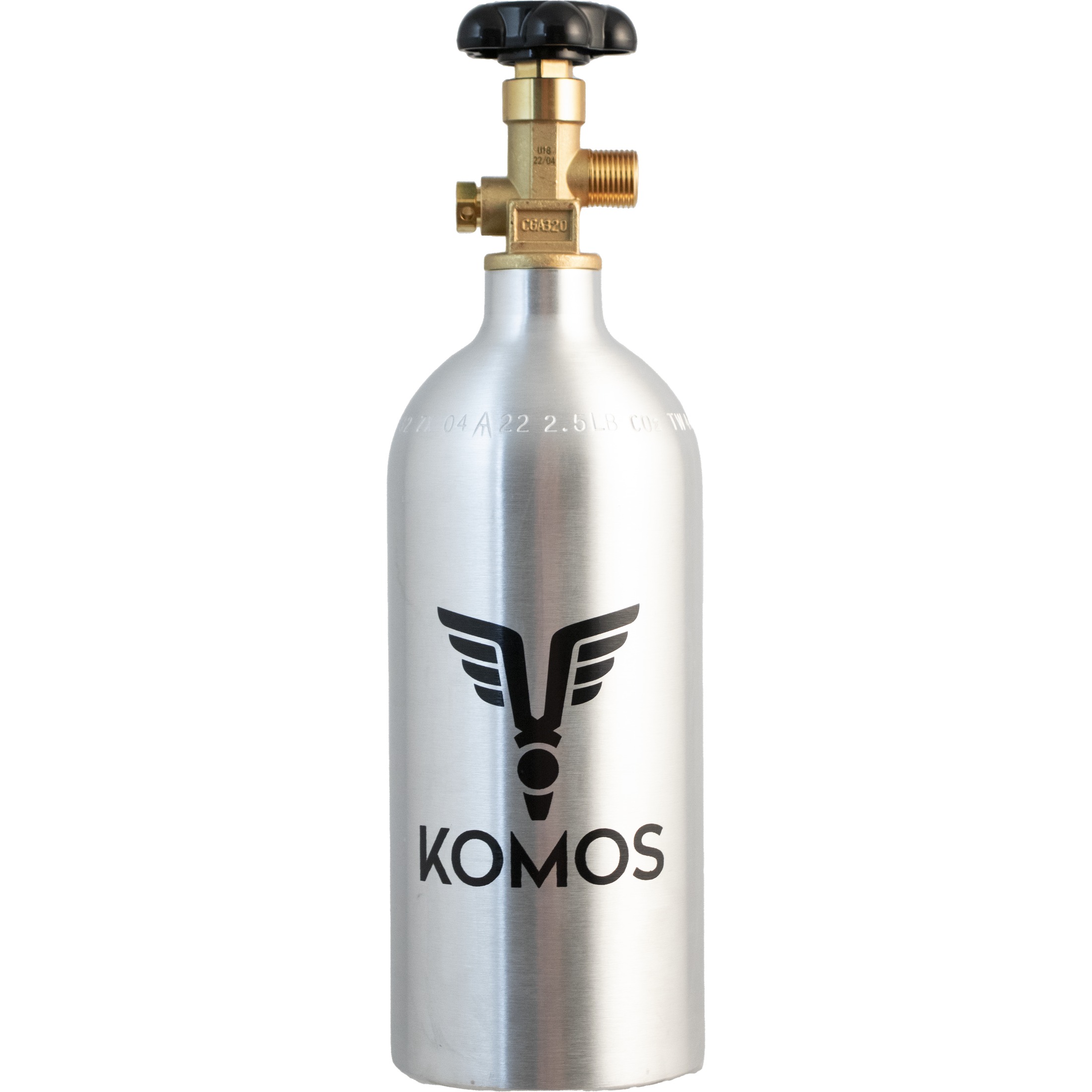 2.5 lb Aluminum CO2 Tank - KOMOS