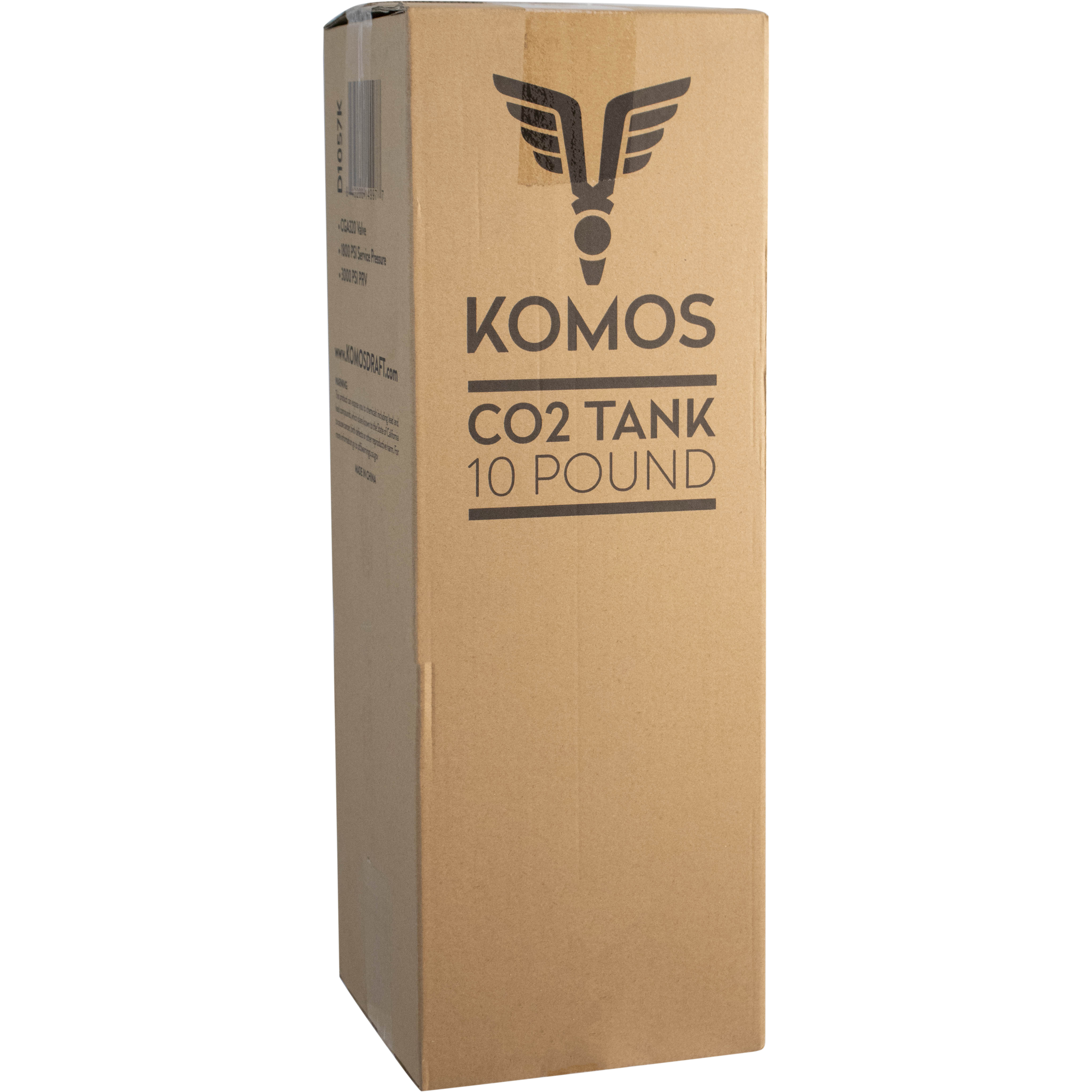 10 lb Aluminum CO2 Tank - KOMOS