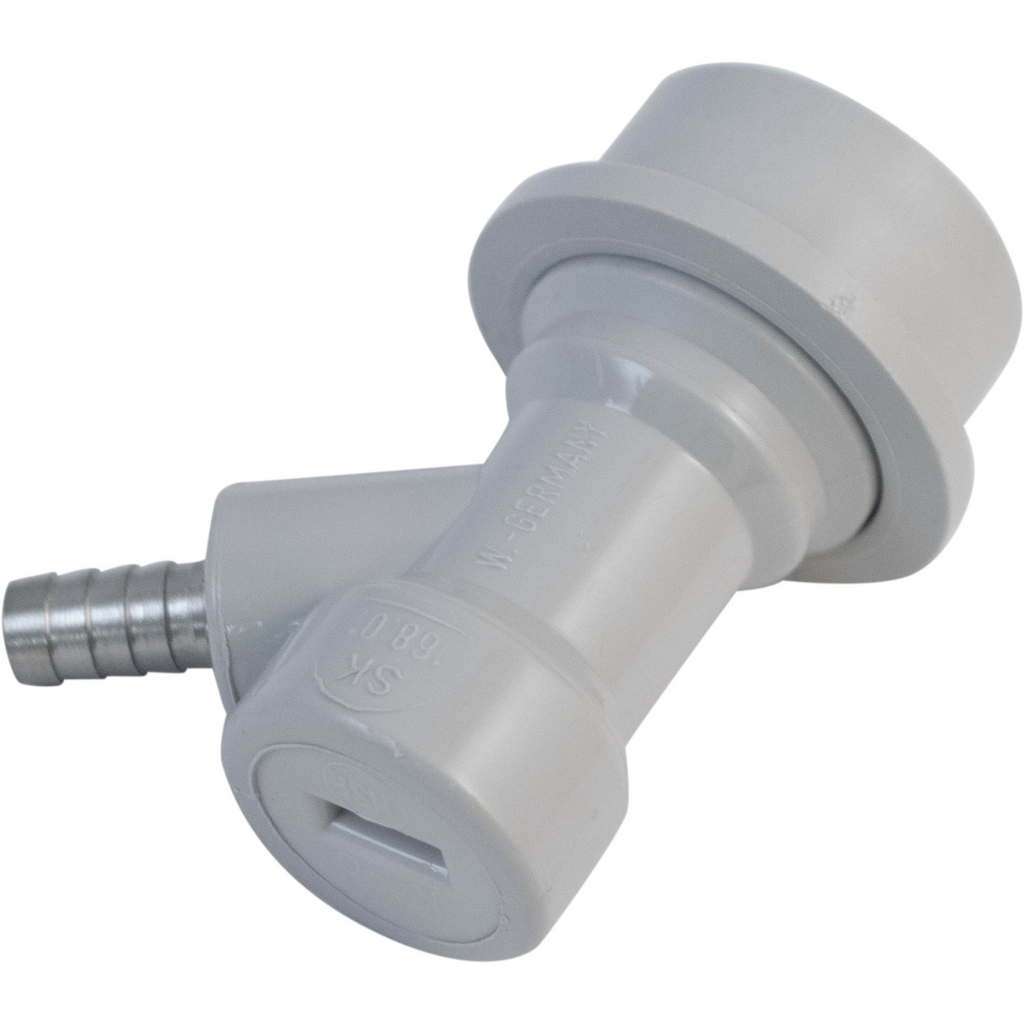 Komos - Ball Lock Quick Disconnect (QD) - Gas In (GRAY) - CM Becker - Barb