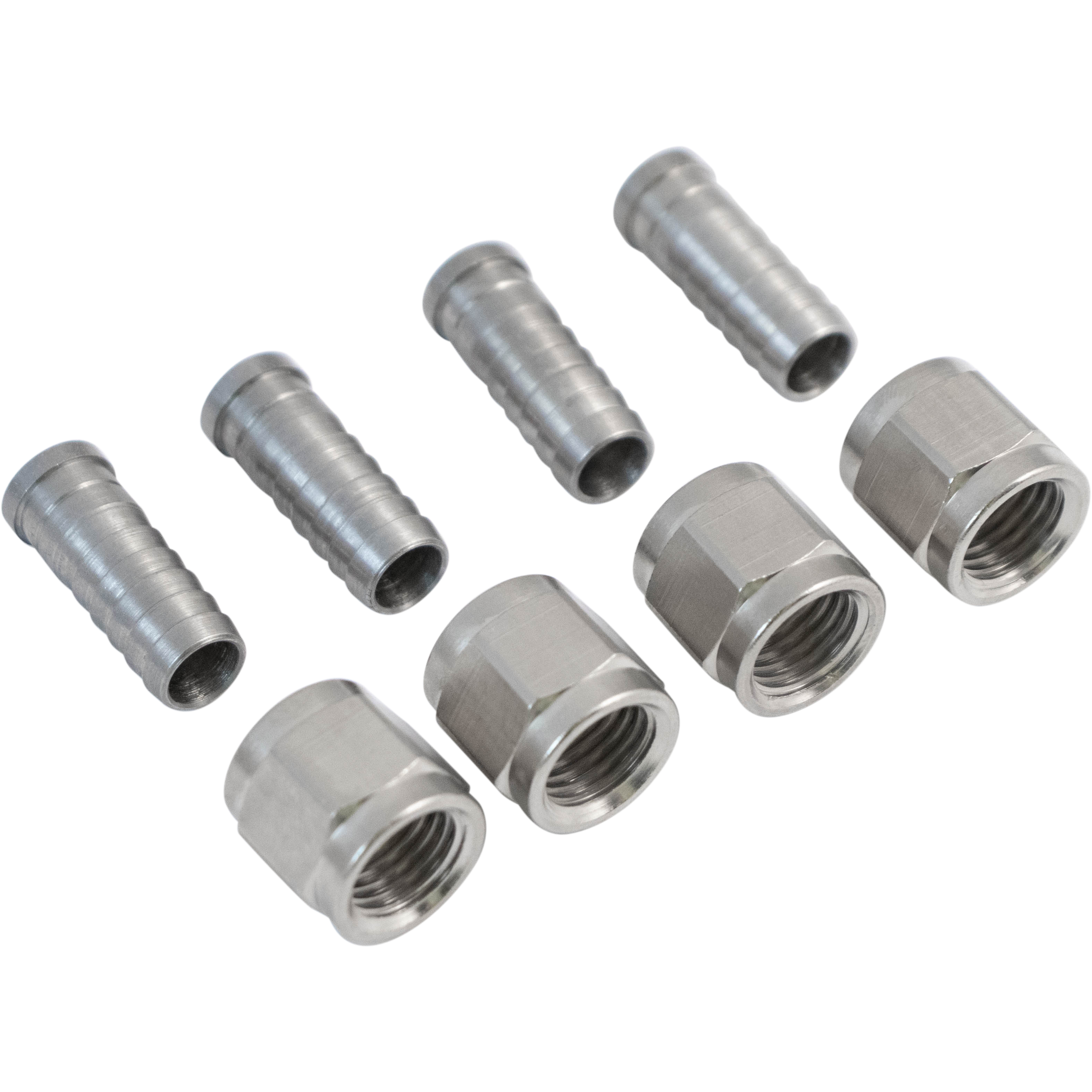 Komos - Flare Fitting - 1/4 in. Swivel Nut & 5/16 in. Barb - Pack of 4