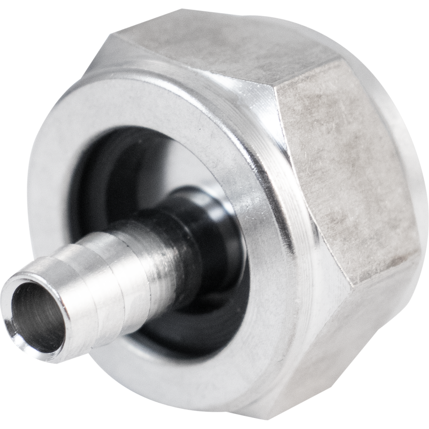 Komos - Stainless 1/4 in. Tailpiece, Hex Nut and Gasket