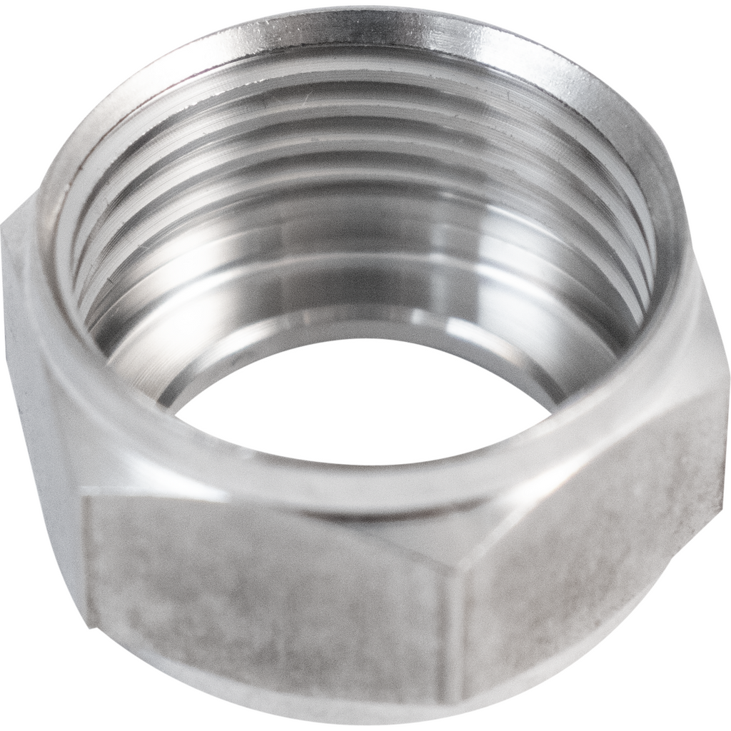 Komos - Stainless 1/4 in. Tailpiece, Hex Nut and Gasket