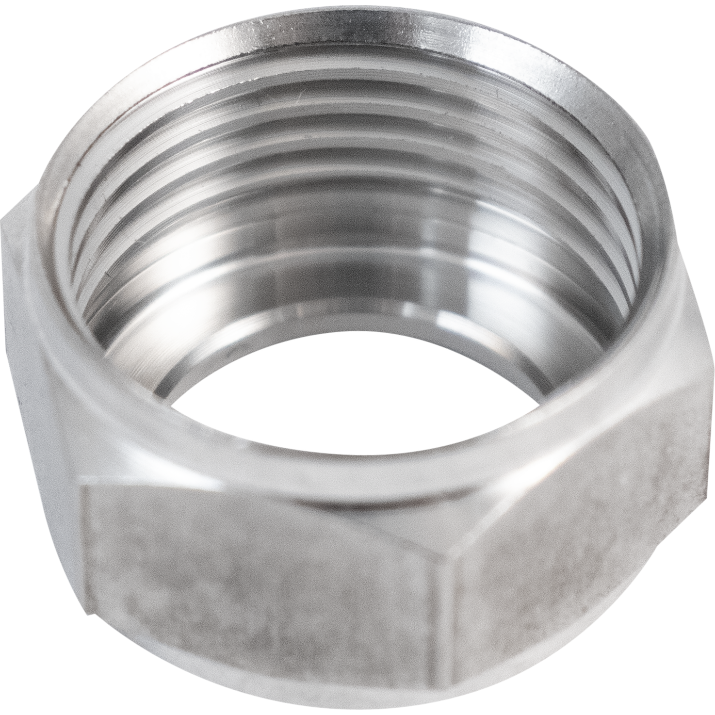 Komos - Stainless 1/4 in. Tailpiece, Hex Nut and Gasket
