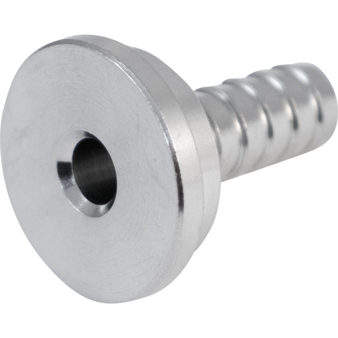 Komos - Stainless 1/4 in. Tailpiece, Hex Nut and Gasket