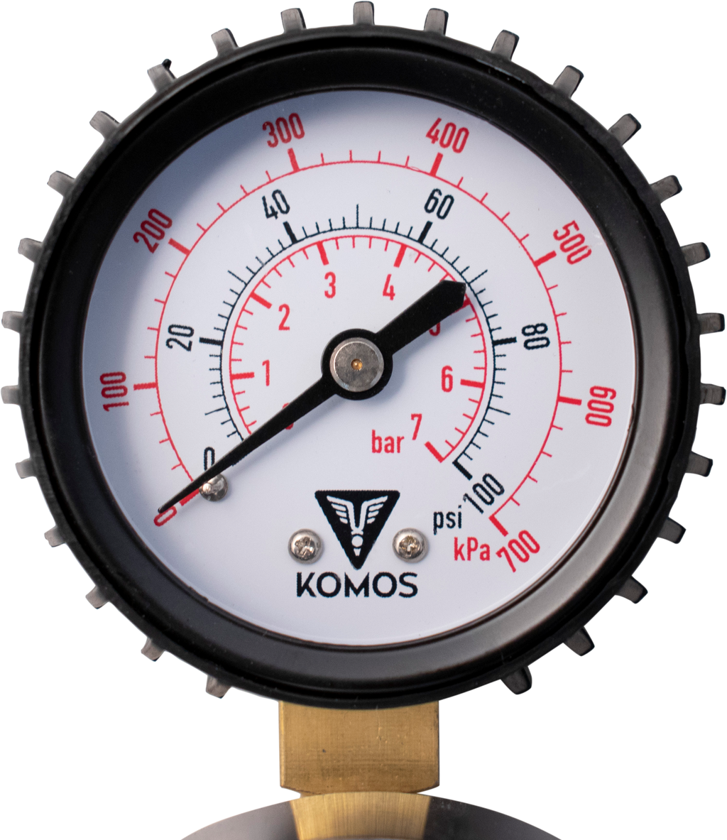 KOMOS Premium Dual Gauge CO2 Regulator - 60 psi