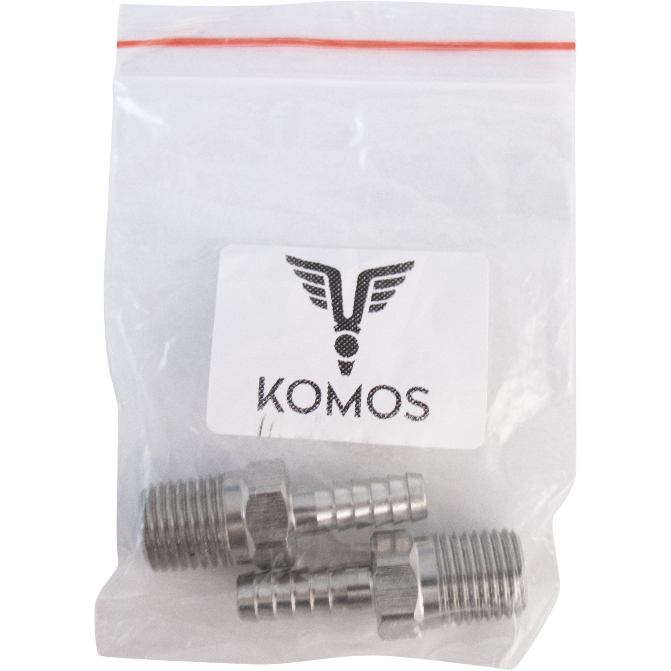 Komos - 1/4 in. NPT x 1/4 in. Barb - 2 Pack