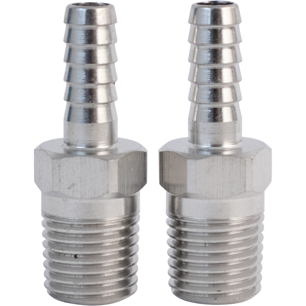 Komos - 1/4 in. NPT x 1/4 in. Barb - 2 Pack