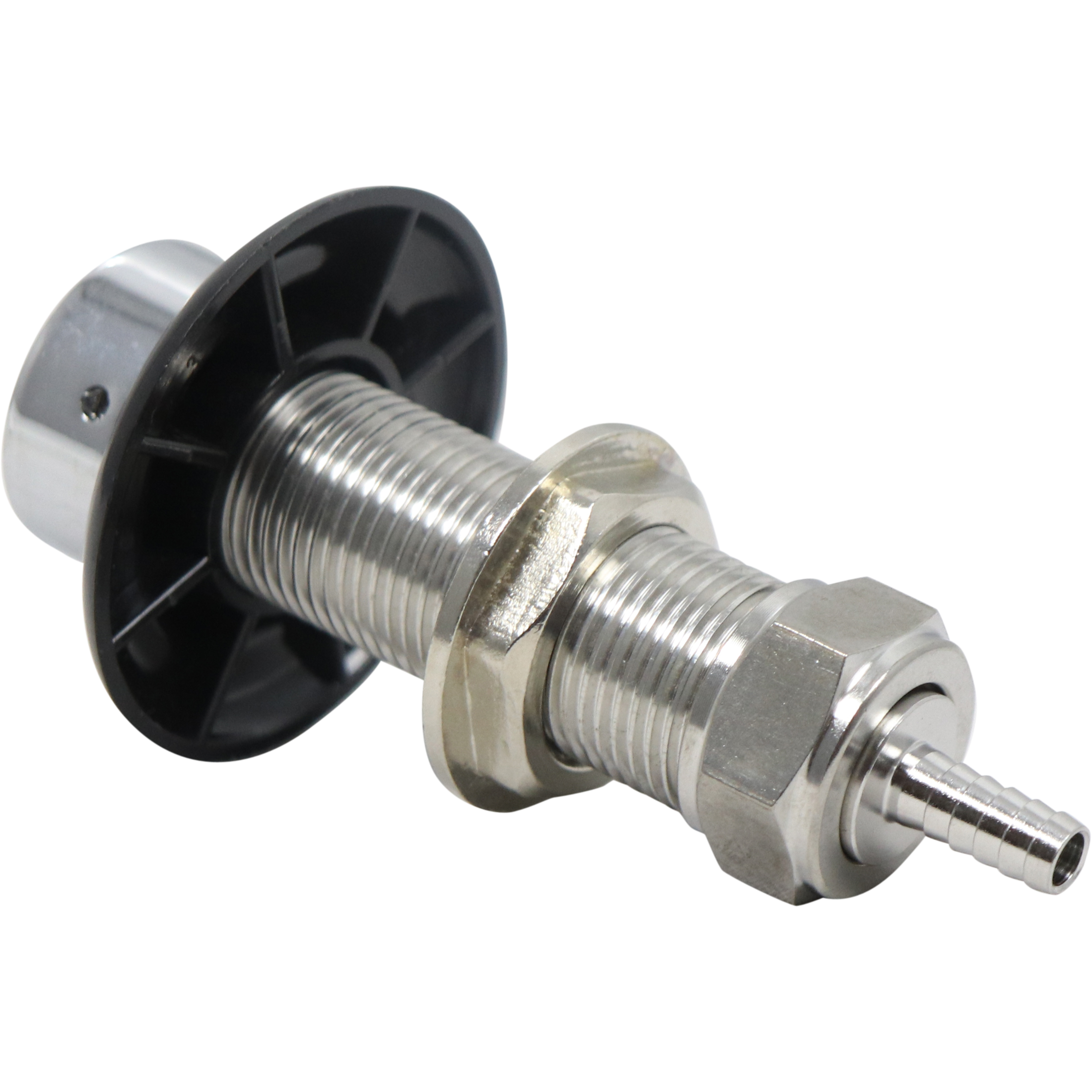 Komos - Beer Faucet Shank - 3-1/8 in. Stainless with Nut & Nipple