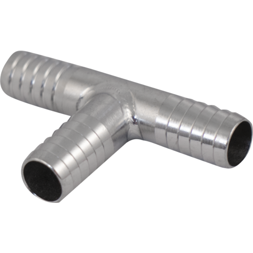 Komos - Stainless Tee - 10 mm (3/8 in.) Barb